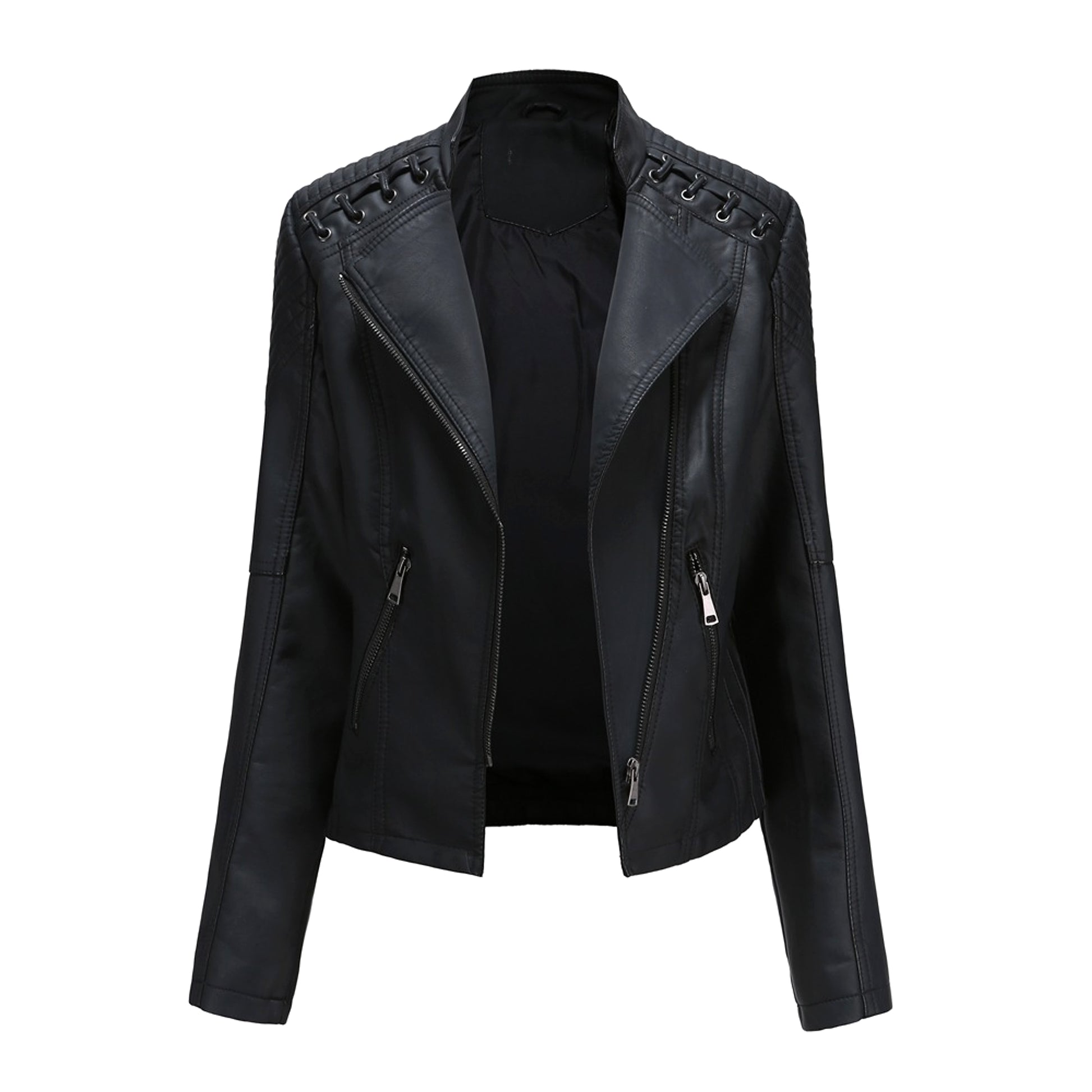 UrbanMuse™ – Faux Leather Chic Rider Jacket - enhanced image 5