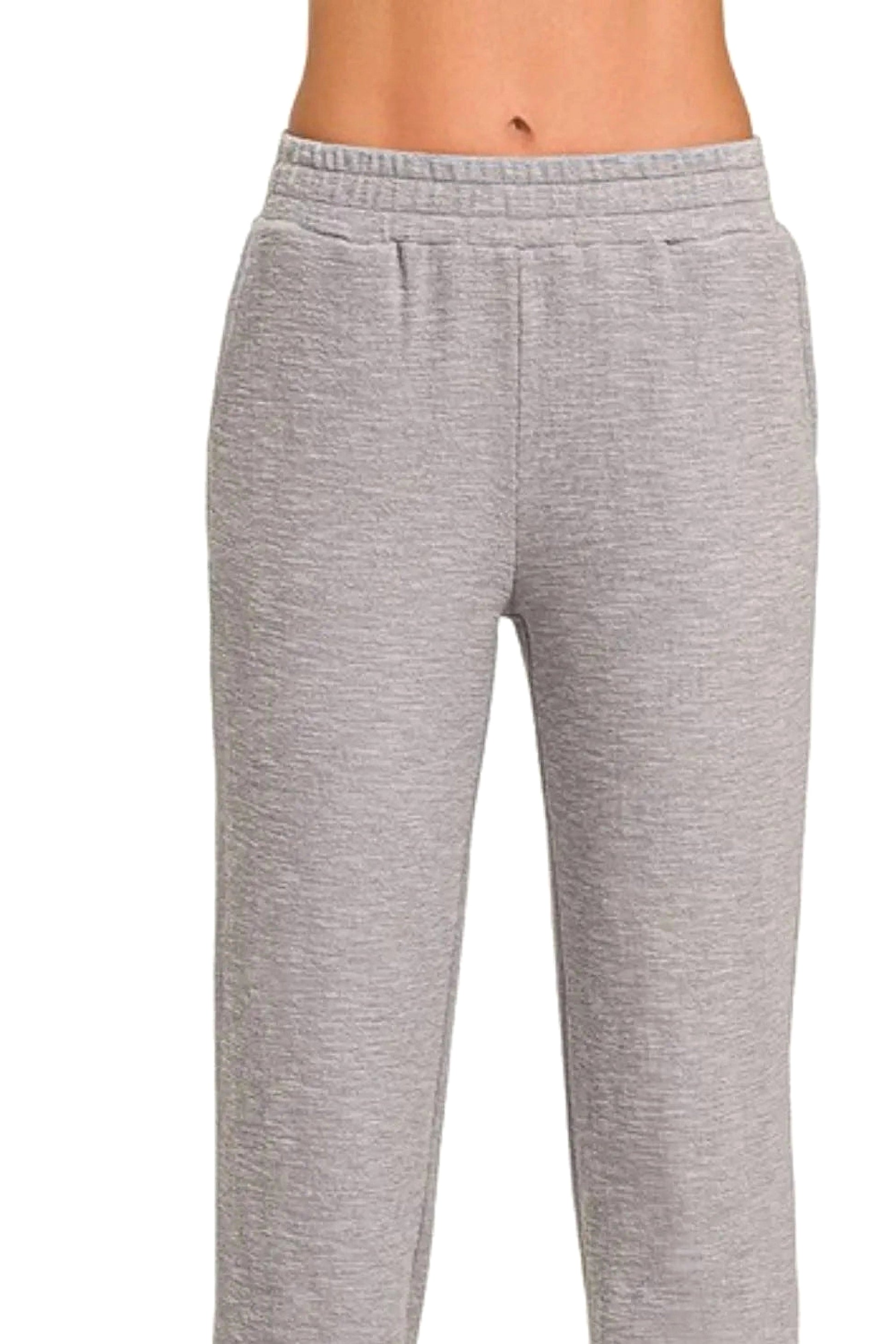 Zenana Cotton Slub Jogger Pants - enhanced image 5