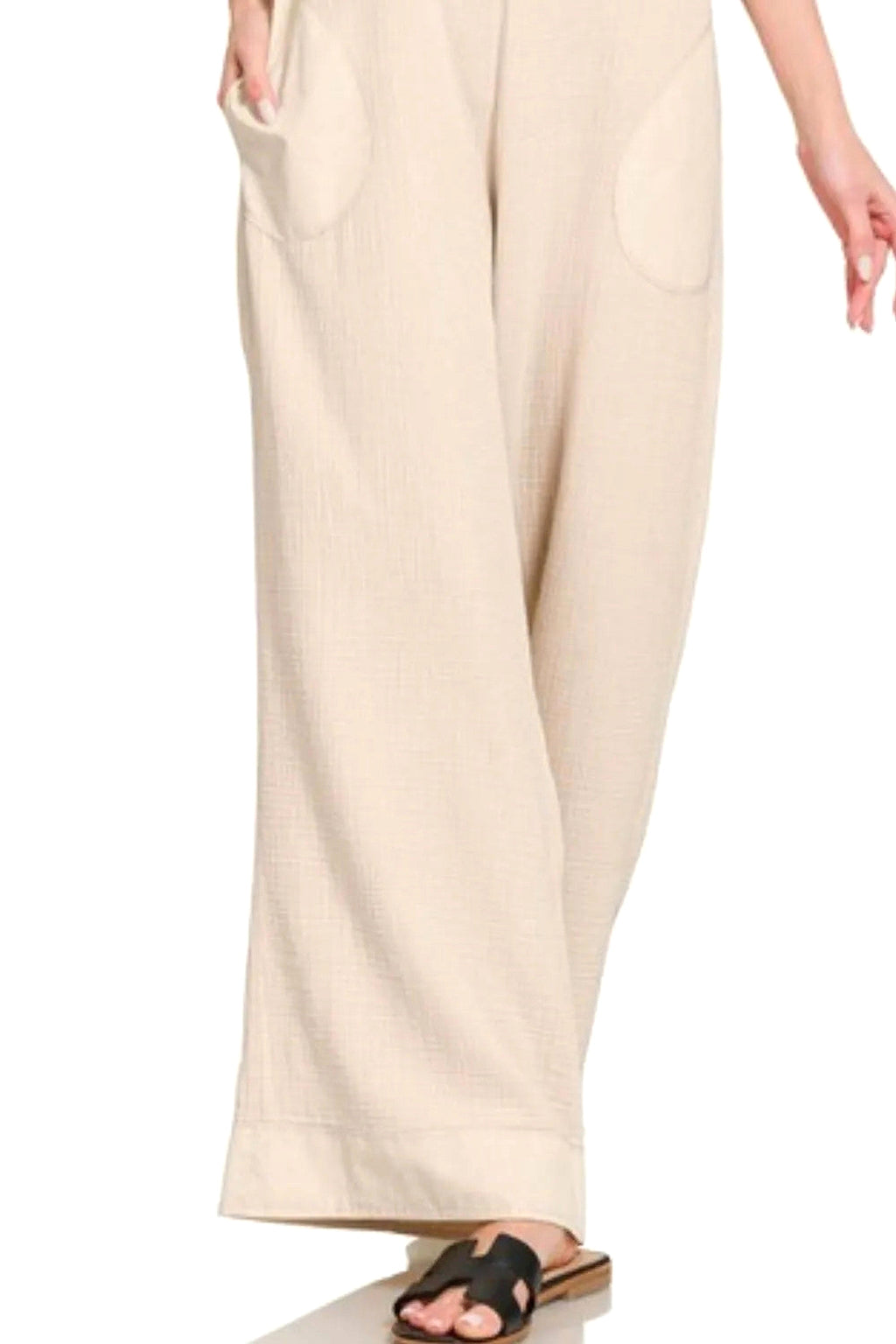 Zenana Double Gauze Washed Wide Leg Overalls - enhanced image 5