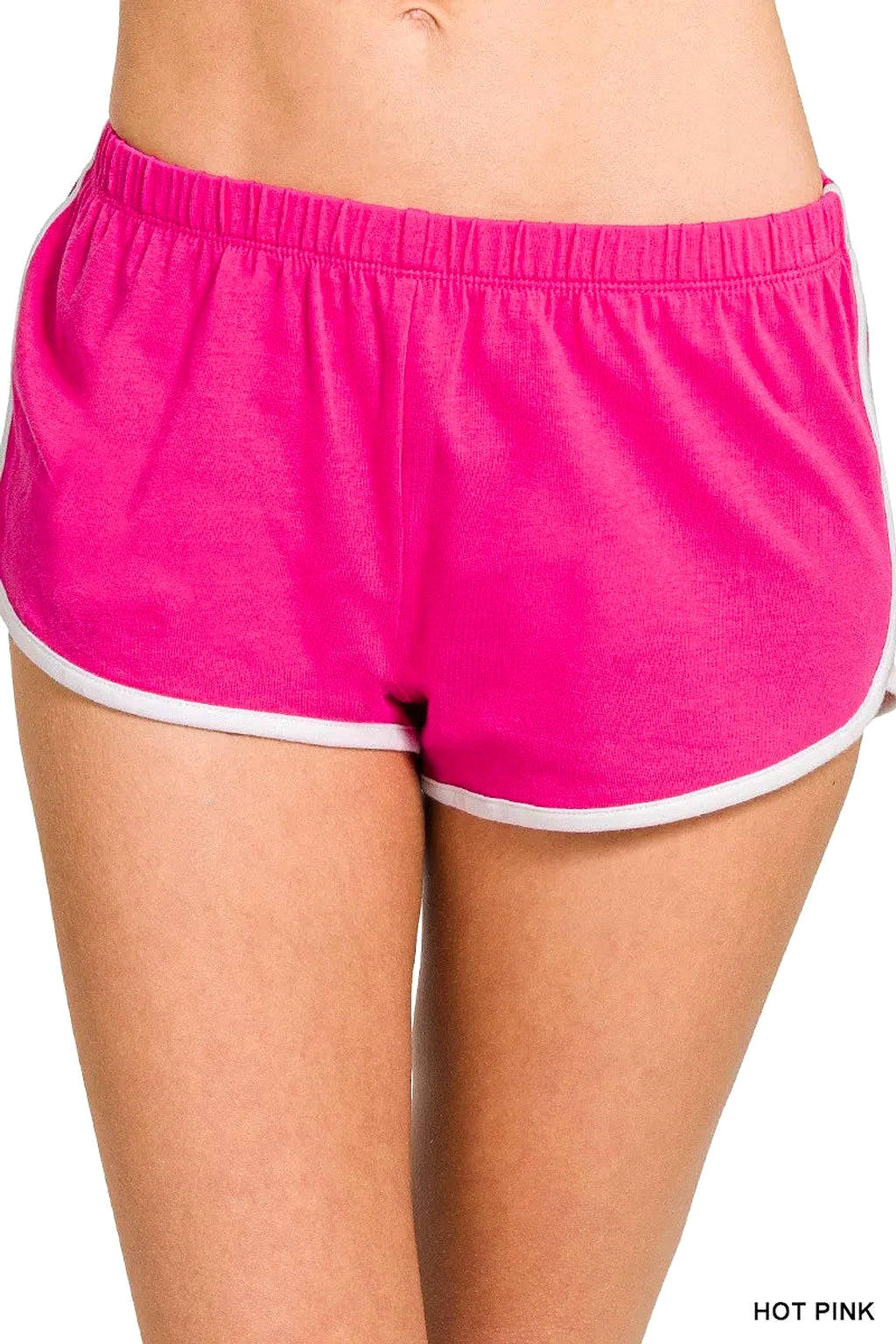 Zenana Elastic Waistband Dolphin Shorts - enhanced image 5