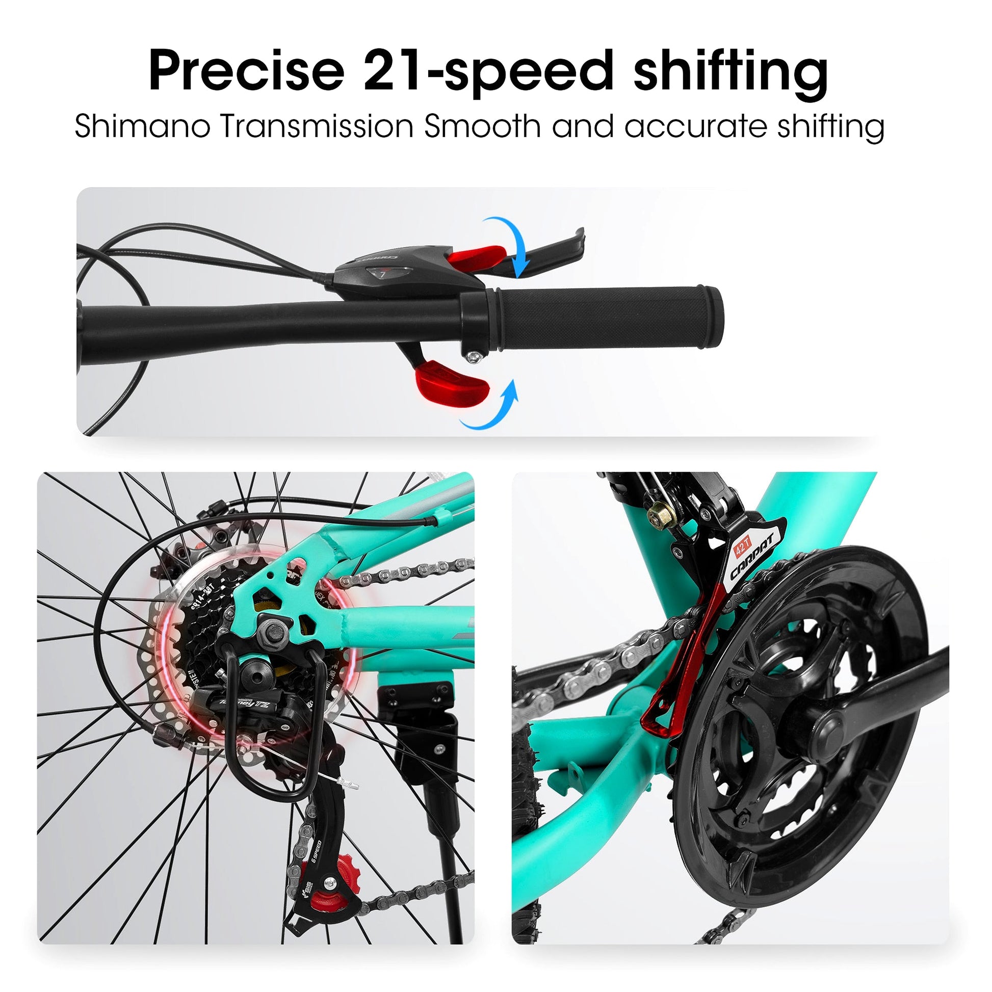 TrailMate™ – 26" Steel Frame MTB (21-Speed, Blue) - enhanced image 6