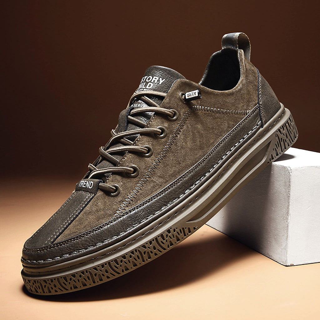 Men's Casual British Style Small Leather Shoes - enhanced image 6