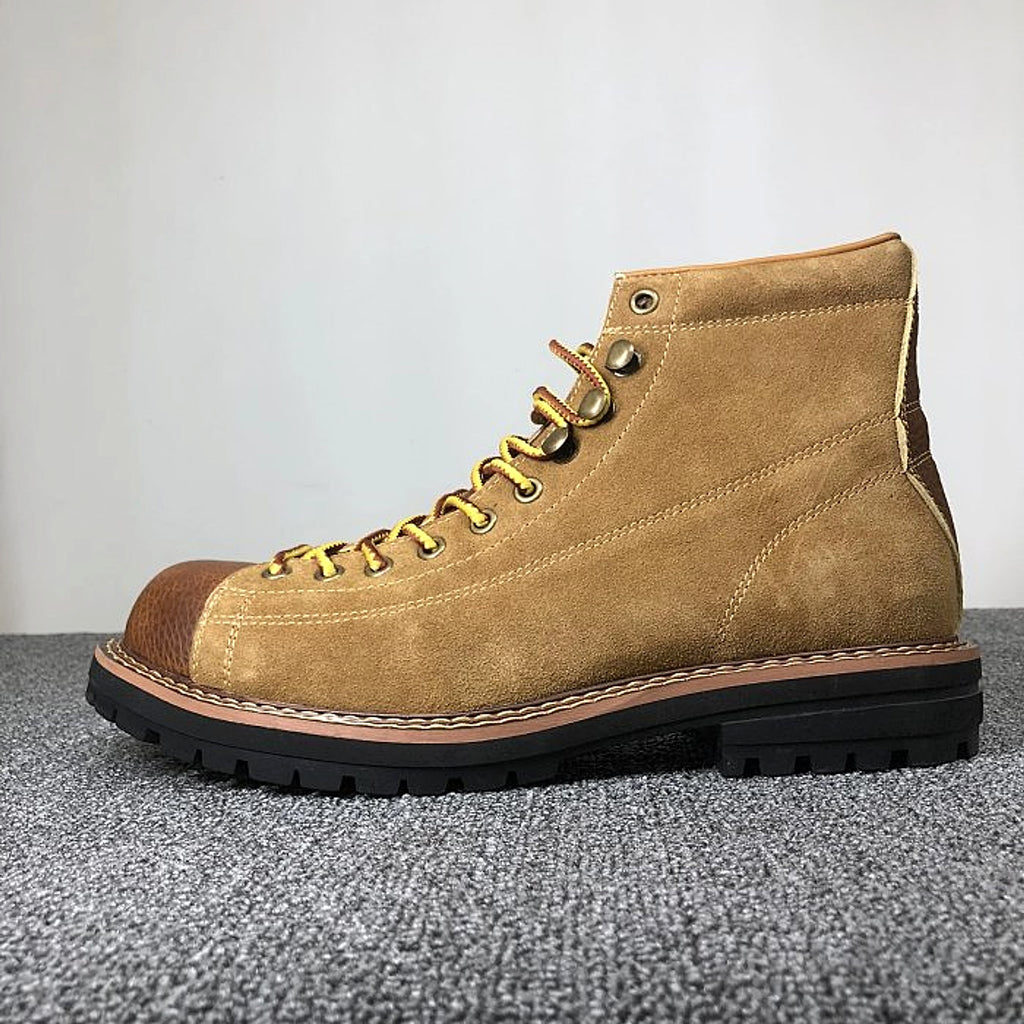 Autumn And Winter Men's Round Toe Fashion Casual Leather Shoes Martin Boots - enhanced image 6