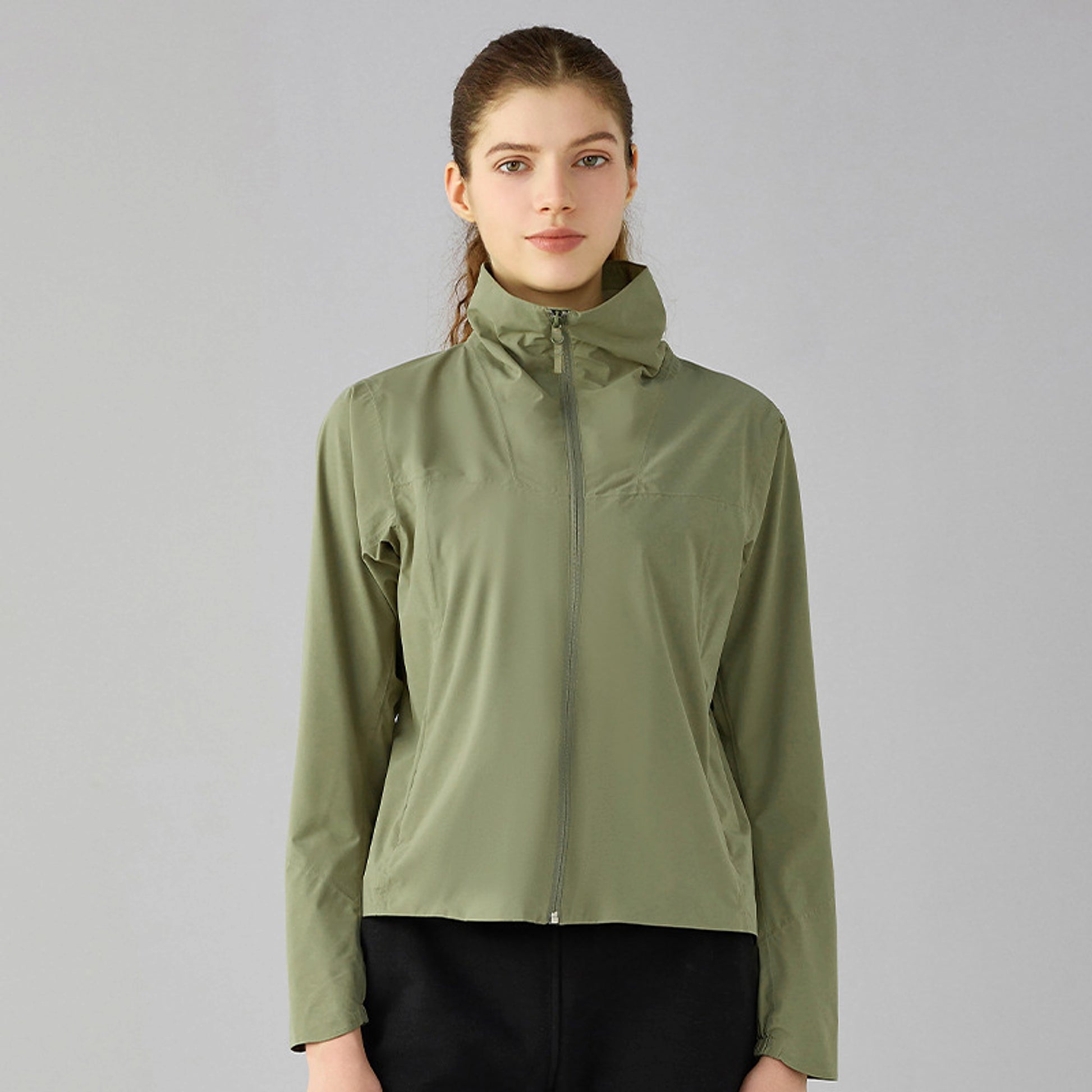 Autumn And Winter New Soft Shell Windproof Stand Collar Outdoor Jacket Women - enhanced image 6