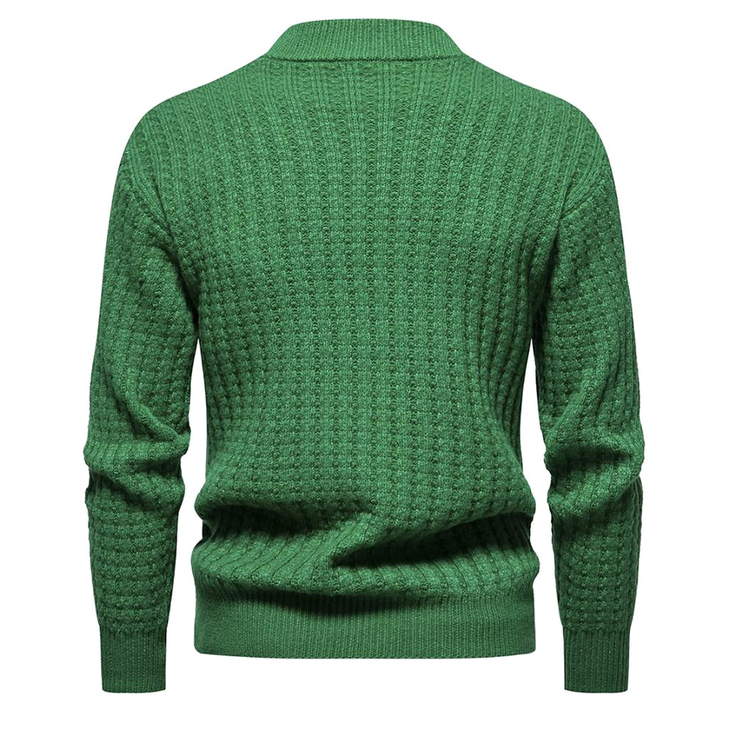 A.1. Autumn Men's Knitwear Solid Color Round Neck Fashion Sweater - enhanced image 6
