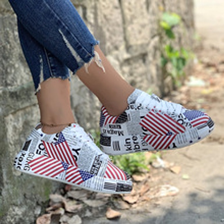 Autumn New High-top Leopard Print Flat-heeled Platform Lace Color Block Casual Women's Shoes - enhanced image 6