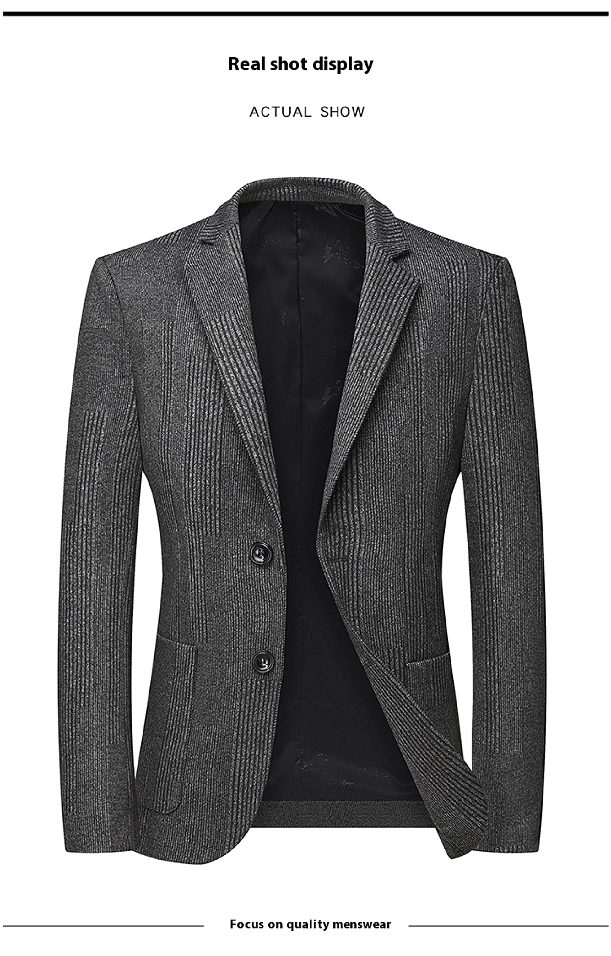 Autumn New Men's Casual Suit Jacket - enhanced image 6