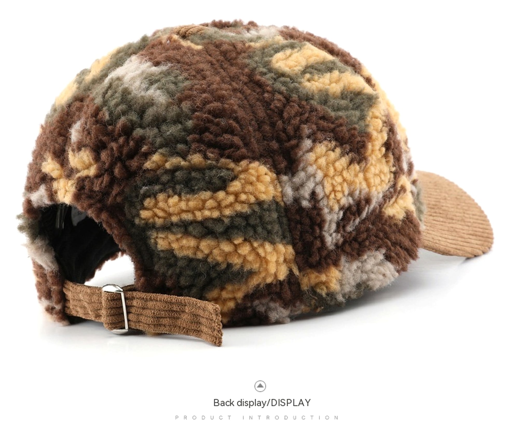 Assorted Colors Plush Camouflage Outdoor Keep Warm Baseball Cap - enhanced image 6