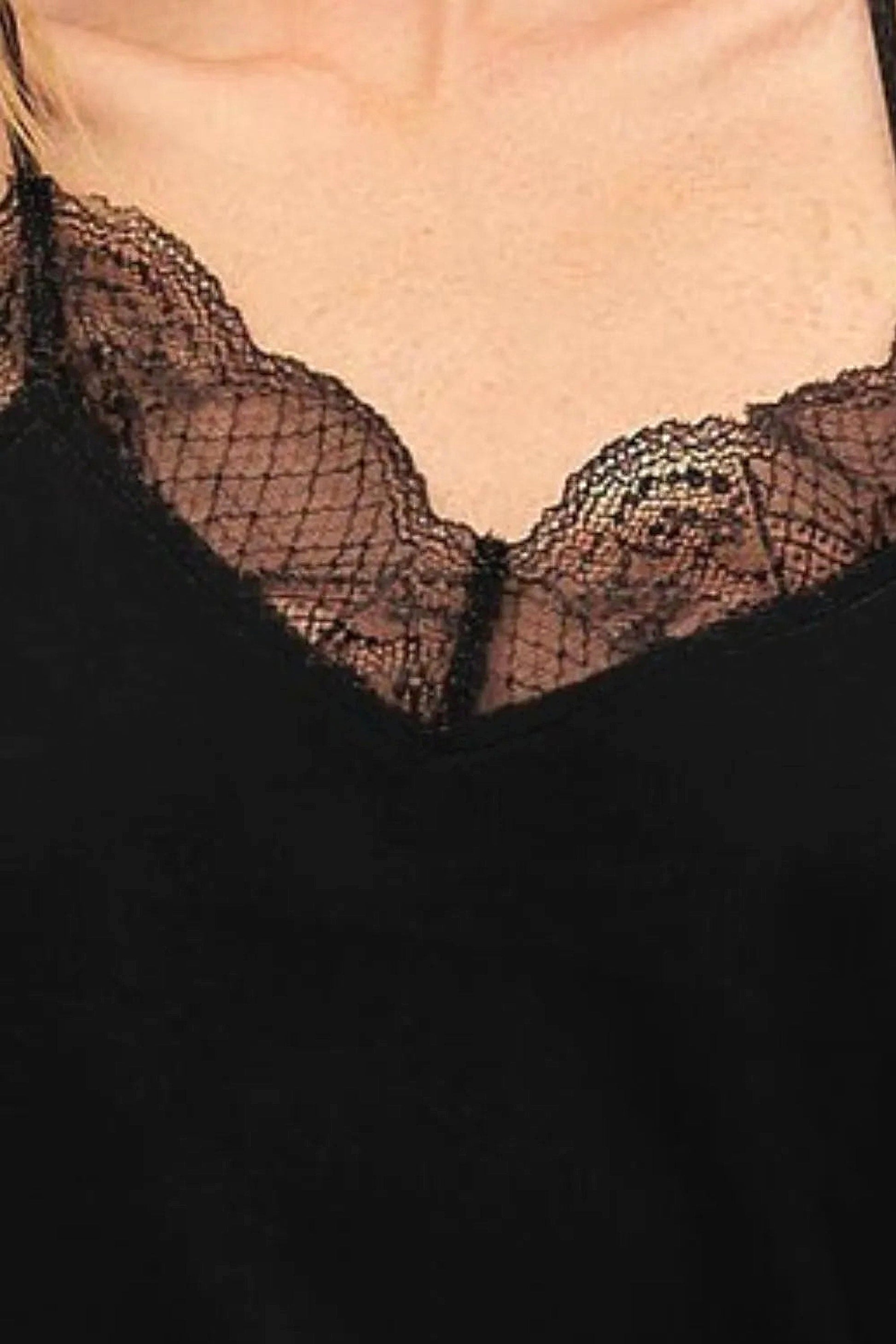 BiBi Lace Cami Solid Tank Top - enhanced image 6