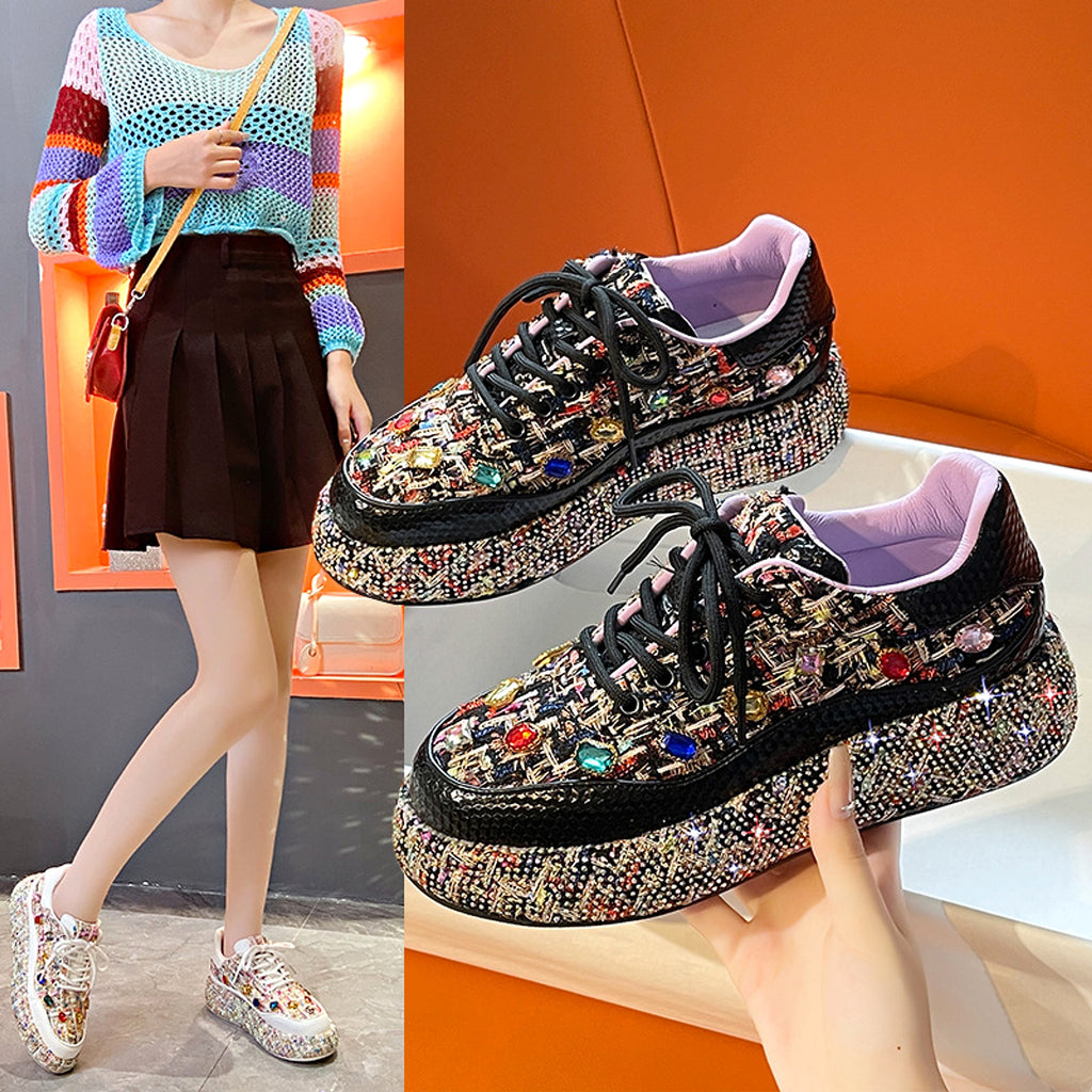 Board Shoes Thick Sole Low-cut Fashion Sports Women - enhanced image 6