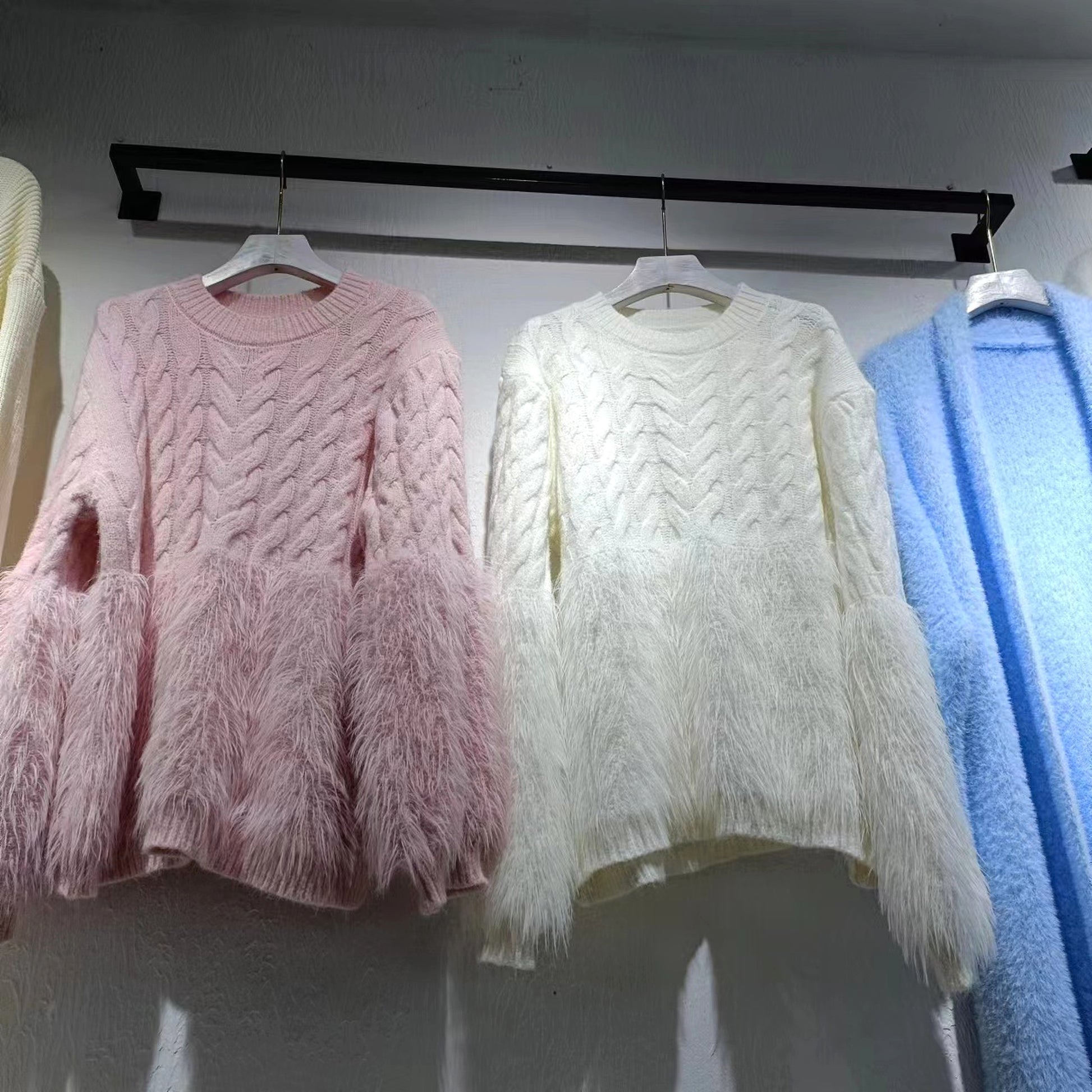 Cable-knit Sweater Women's Design Sense Loose - enhanced image 6