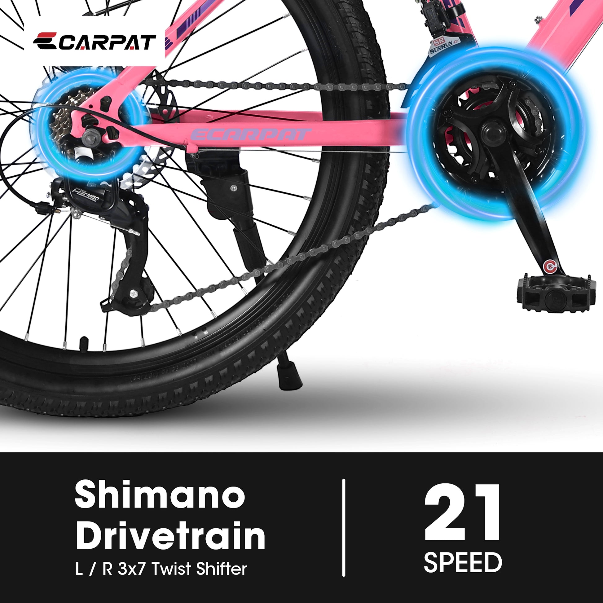 Carpat™ City-Cruizer – 26" Pink Trail Bike for Women & Teens - enhanced image 6