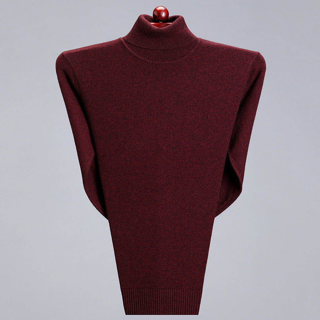 Cashmere Sweater High Neck Thickened Young And Middle-aged Men - enhanced image 6