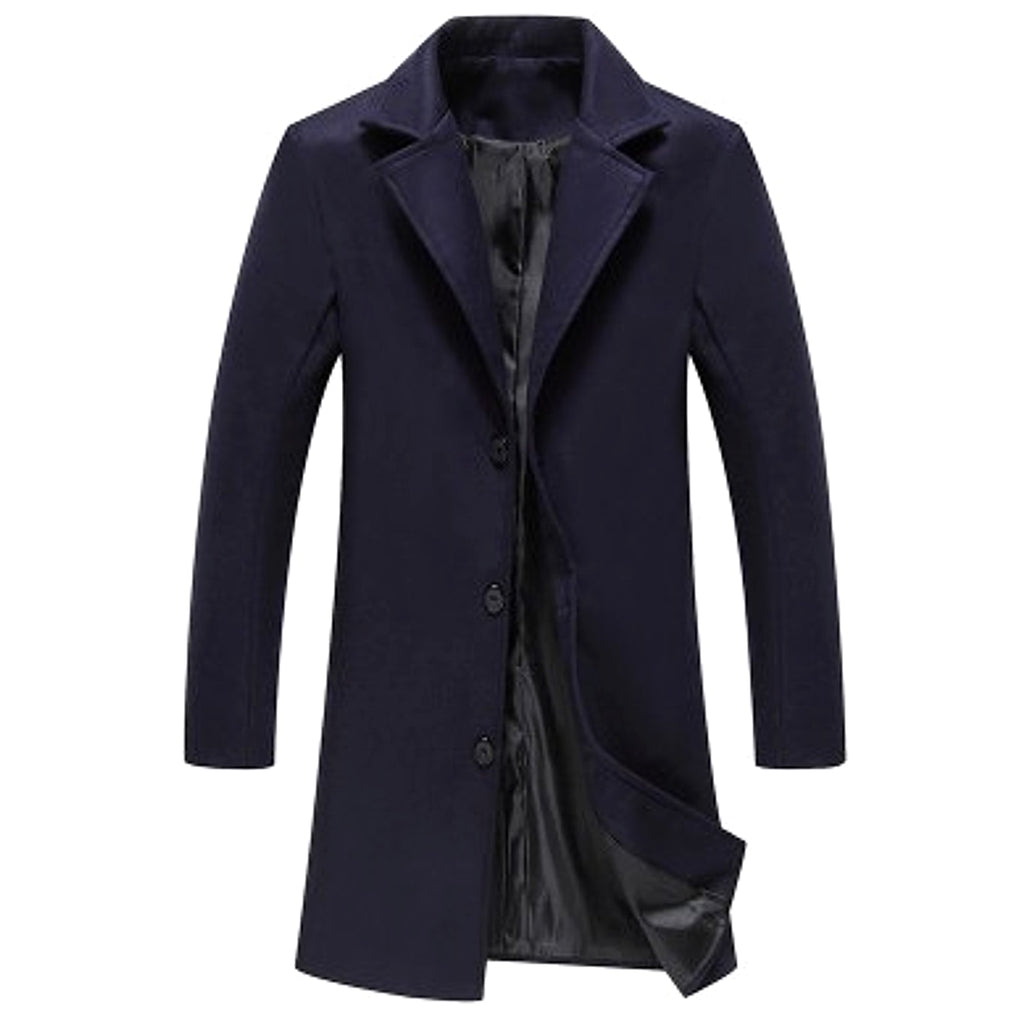 Casual Business Woolen Trench Coats - enhanced image 6