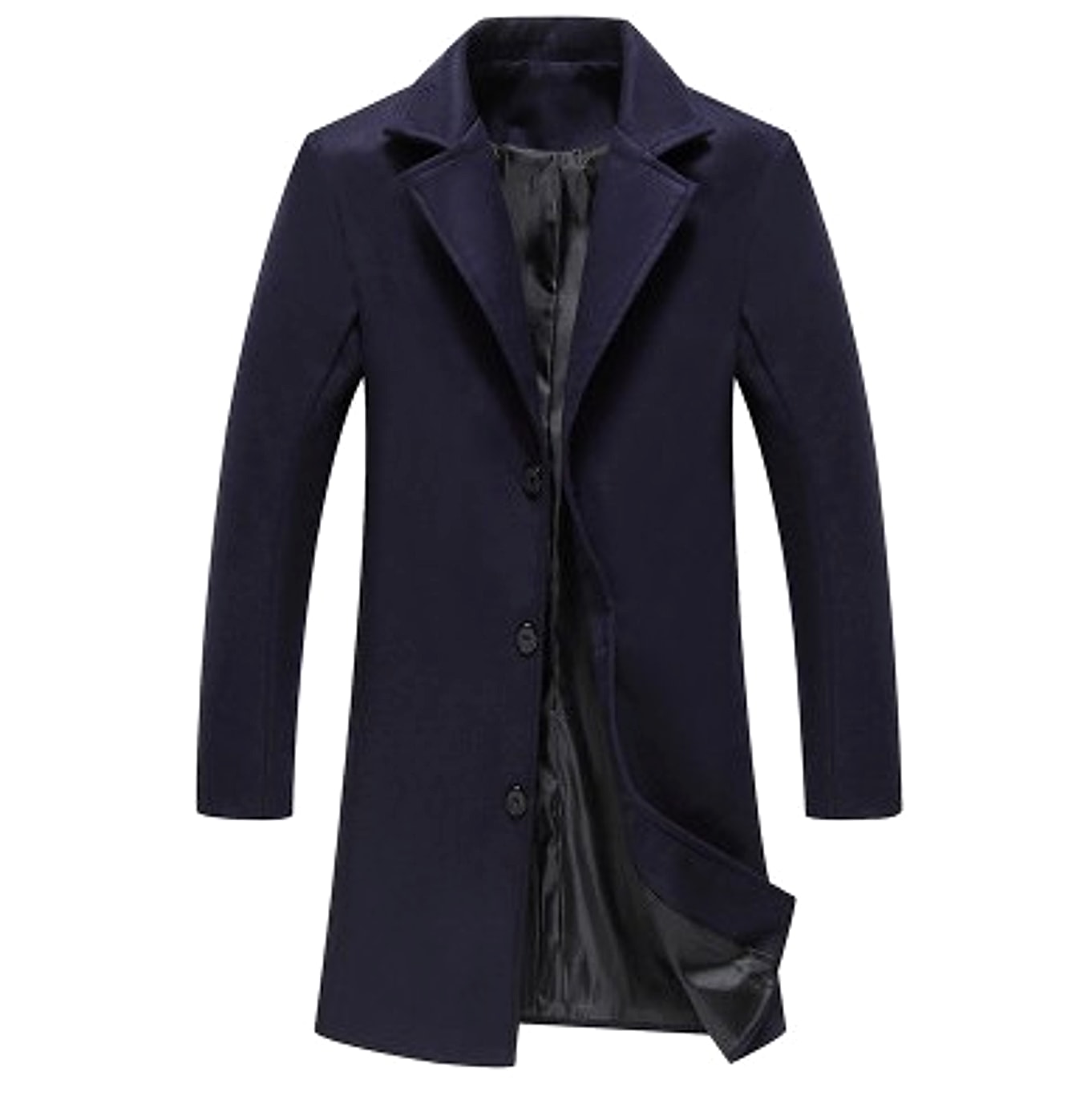 Casual Business Woolen Trench Coats - enhanced image 6