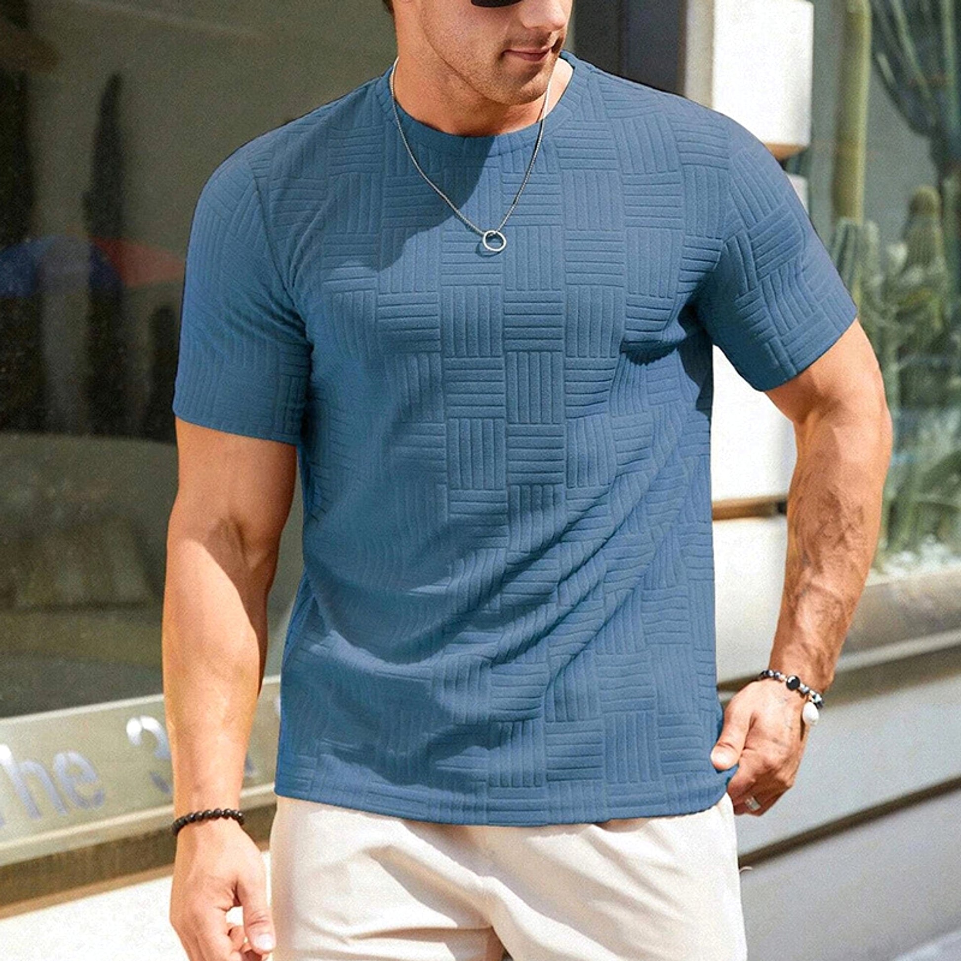 Casual Fashion Men's Short Sleeve T-Shirt - enhanced image 6