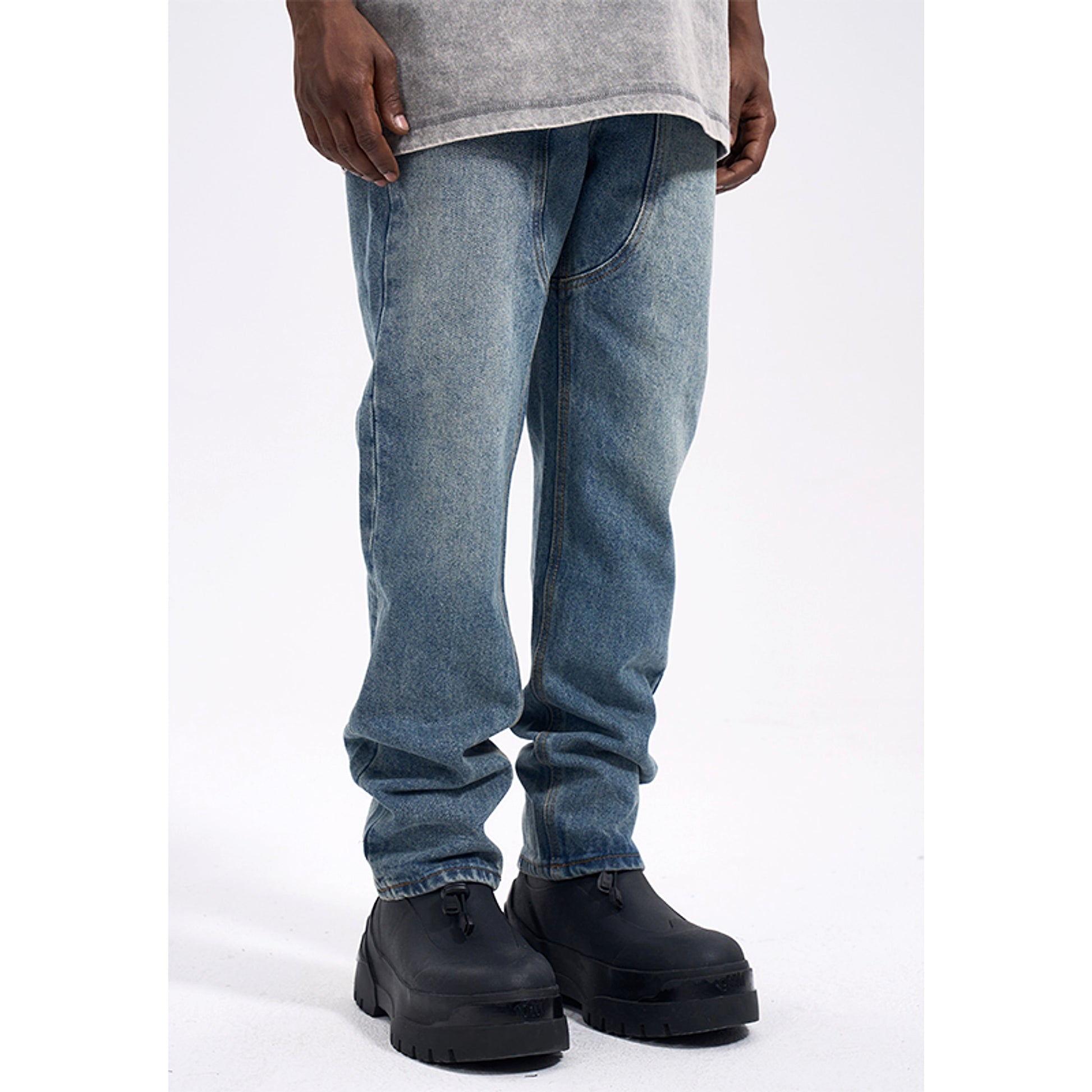 Casual Western Vintage Jeans Men - enhanced image 6