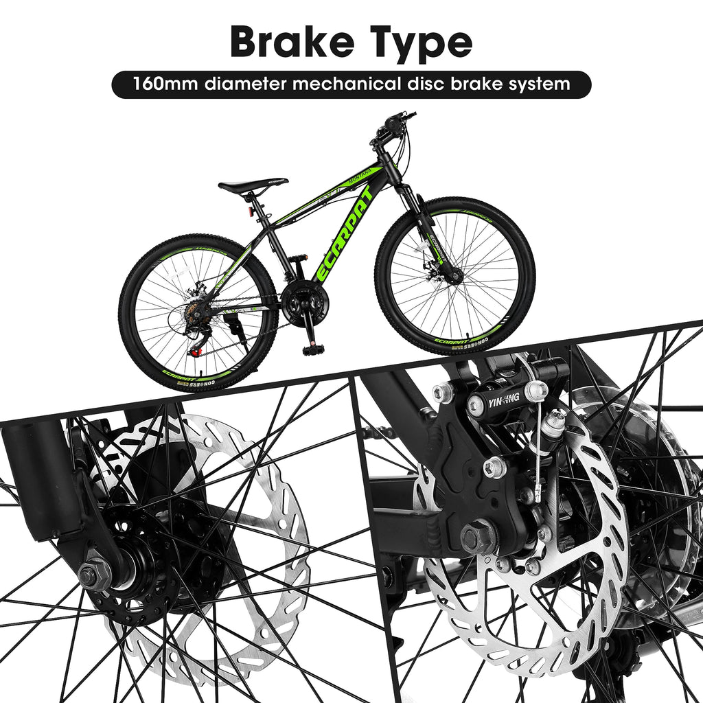 City-Cruizer – 24" Carpat™ ALUMINIUM Mountain Bike (21-Speed, Black-Orange) - enhanced image 6