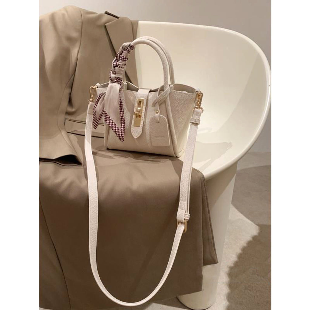 CityEdit™ – Litchi Luxe Tote with Scarf Handle - enhanced image 6