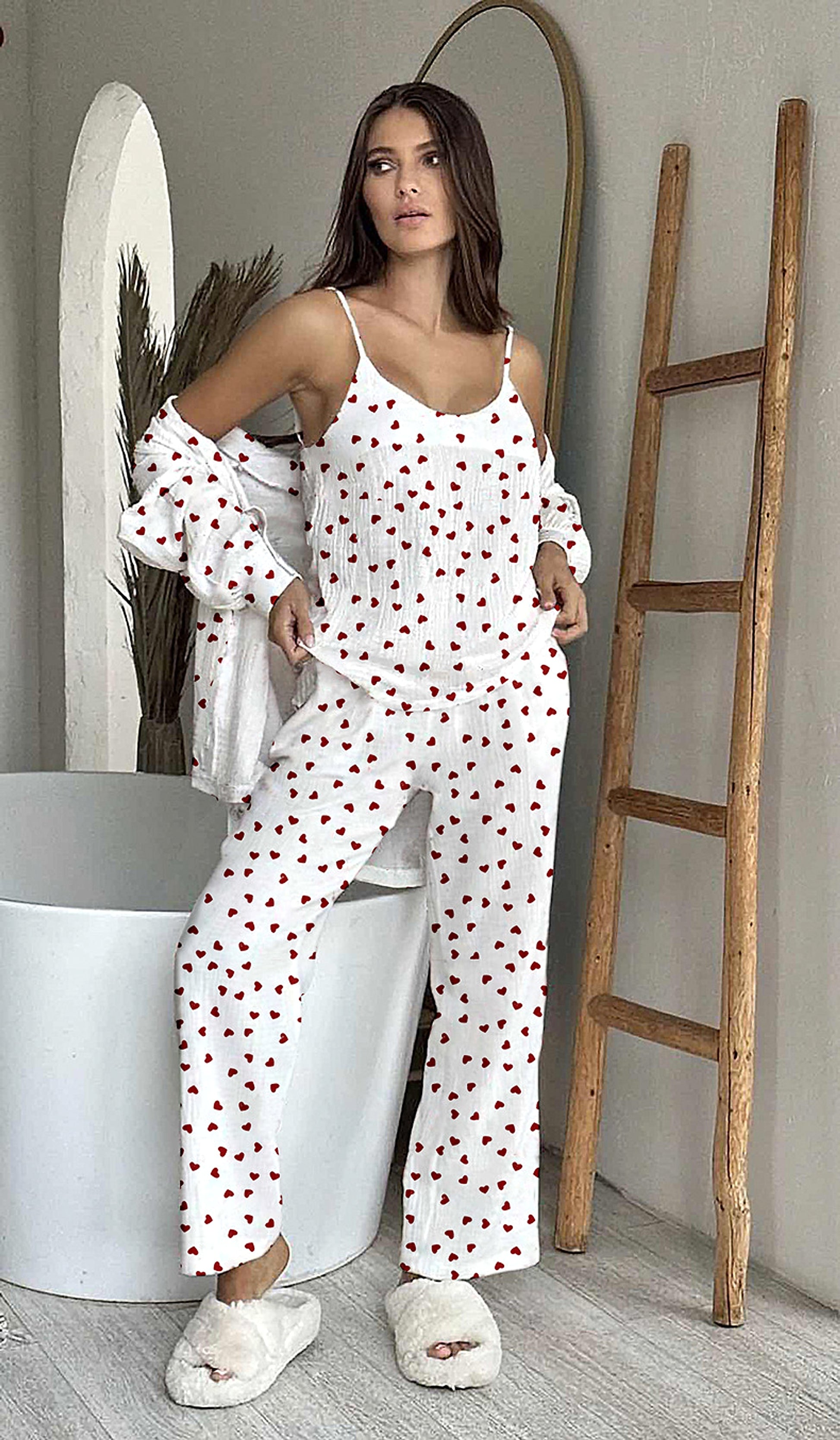 Women's Pajama Suit Casual Breathable Comfortable - enhanced image 6