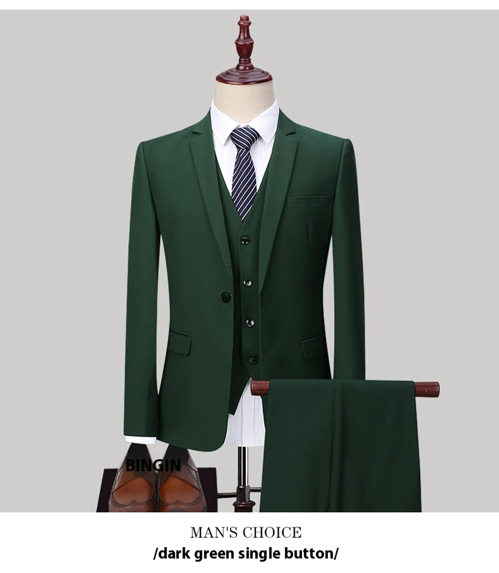 Veridien™ – Korean Slim Fit 3-Piece Suit - enhanced image 6
