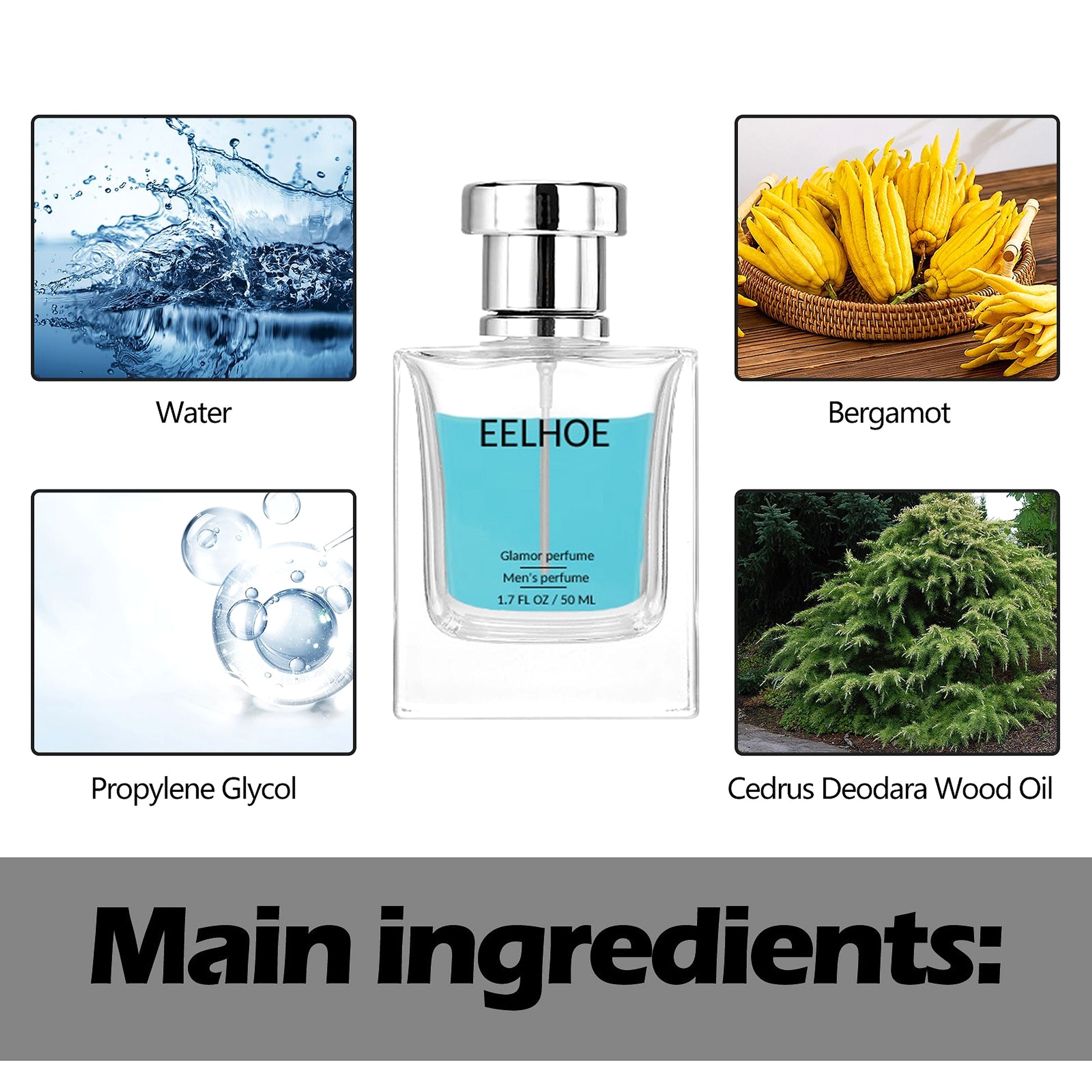 EELHOE Pheromone Perfume Fresh Mild And Not Harsh Lasting Natural Bergamot Fragrance Dating Niche Perfume - vanilla, lavender - enhanced image 6