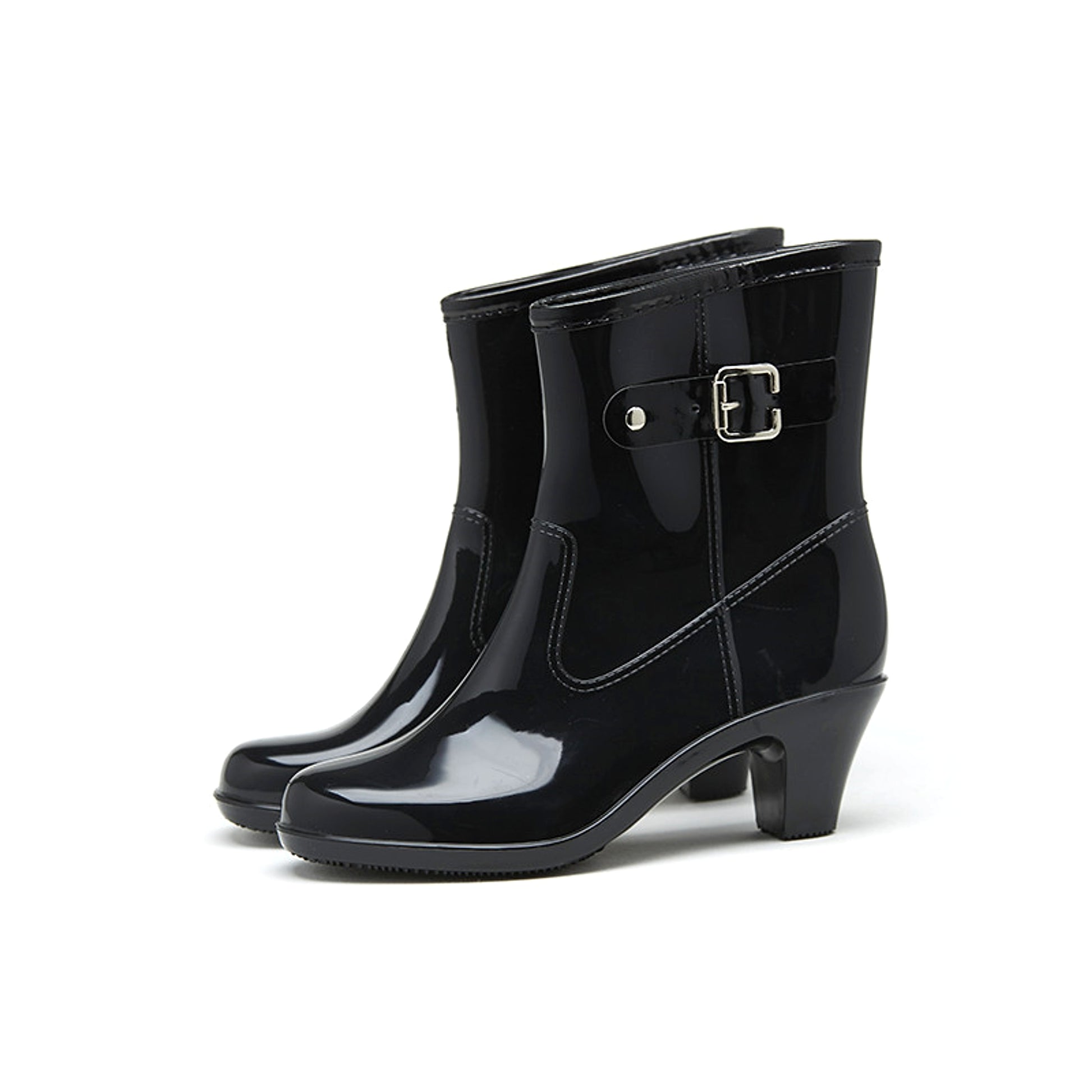 Fashion Buckle Rain Boots Female Mid-tube Non-slip Rubber Shoe Covers - enhanced image 6
