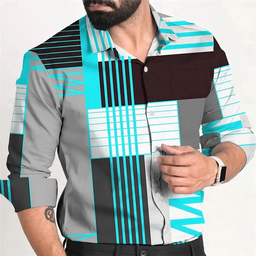 Fashion Personality Single Breasted All-matching Shirt Men - enhanced image 6