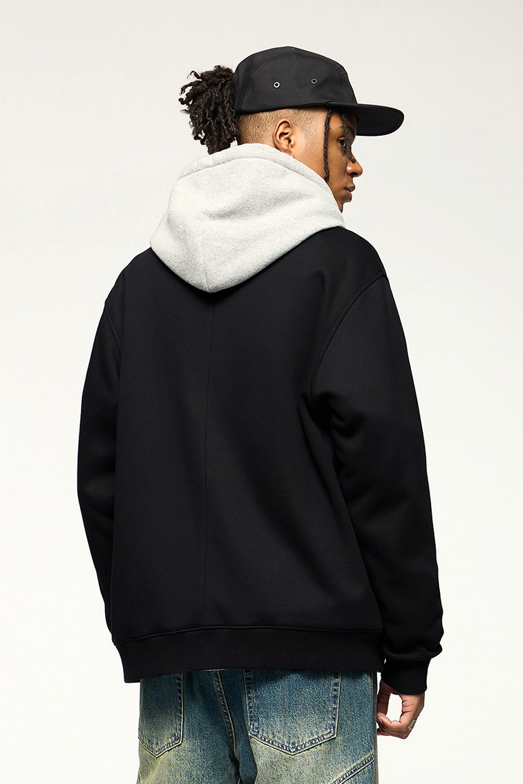 Flame Single-layer Fleece-lined Cardigan Coat Loose-fitting Casual Pullover - enhanced image 6