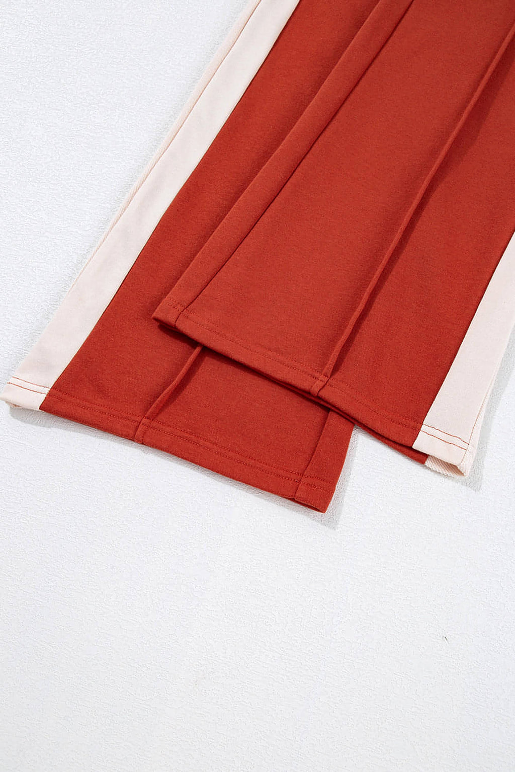 Flamingo Color Block Drawstring High Waist Wide Leg Pants - enhanced image 6