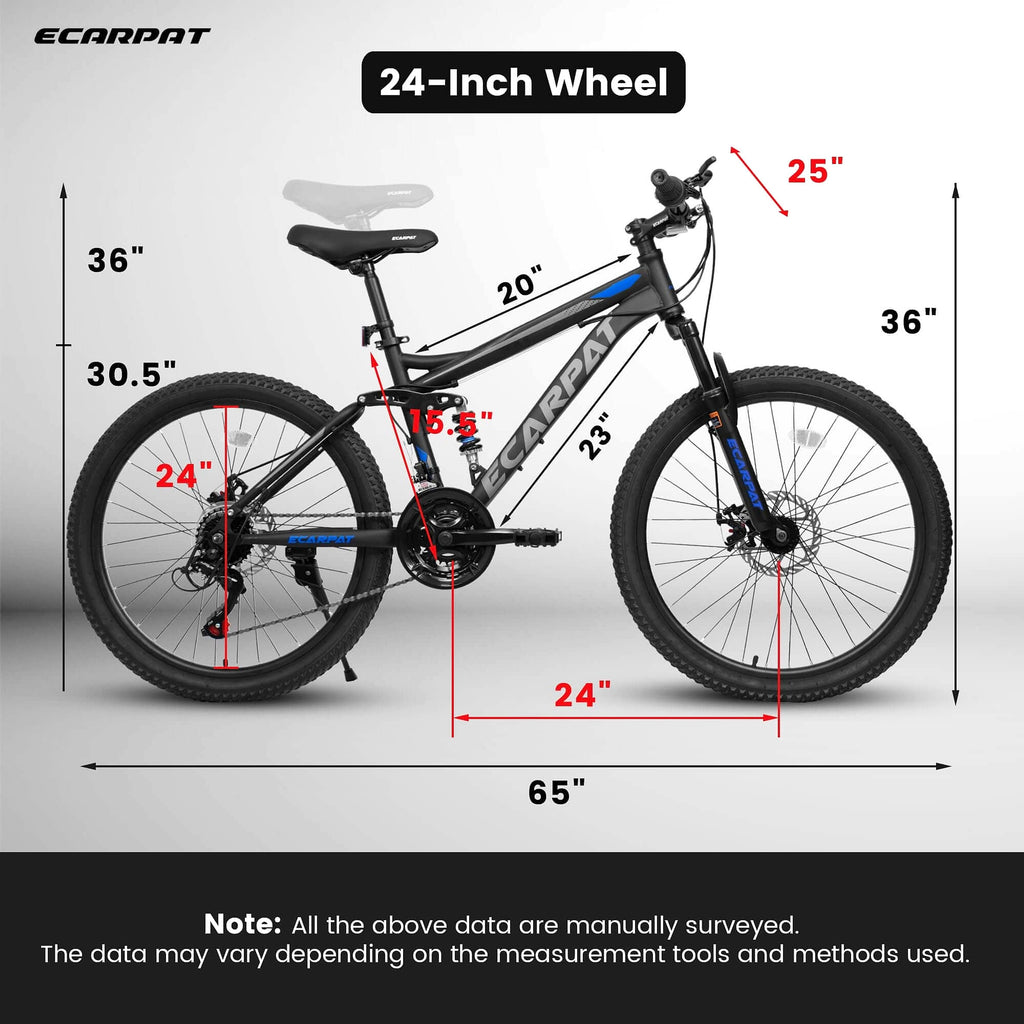 FlexRide™ 24 – 24" MTB Bike with Disc Brakes & 21-Speed Gears - enhanced image 6