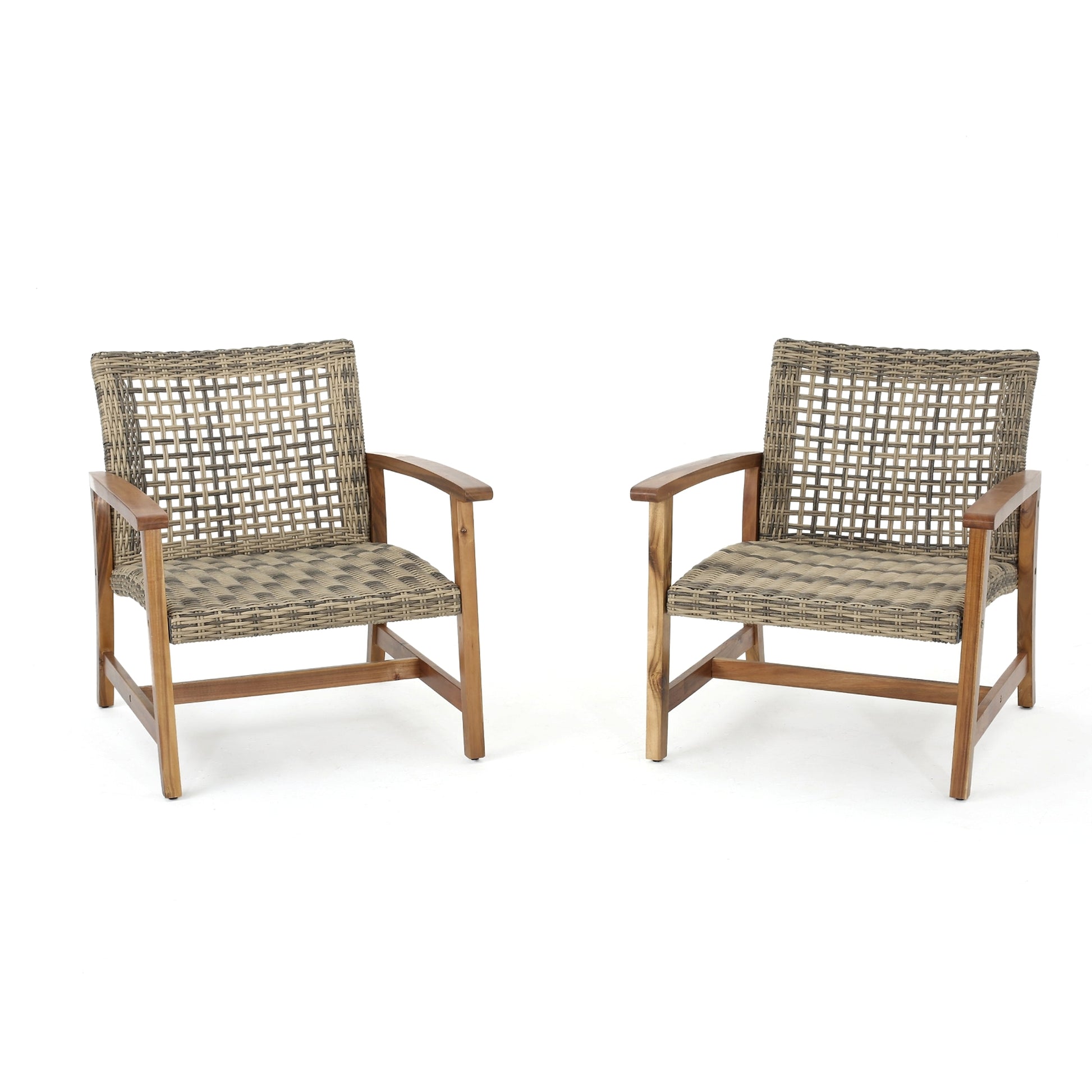LuneluX_Home – Outdoor Club Chair Set (2 pcs, Natural + Grey) - enhanced image 6