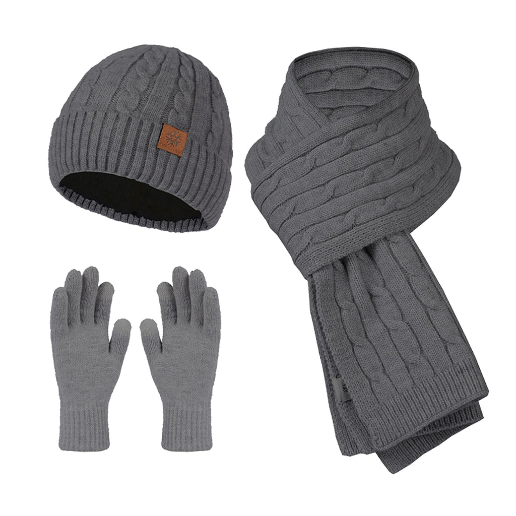 Hat Gloves Three-piece Set - enhanced image 6