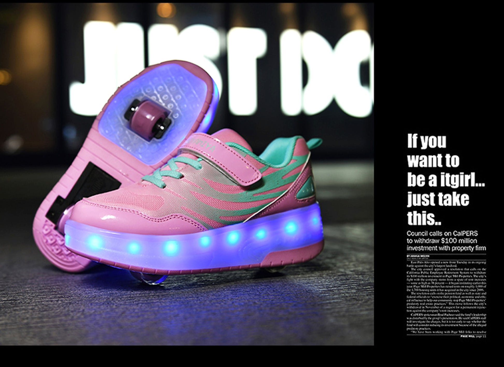 Heelys LED Luminous Rechargeable Lightweight Roller Shoes Two-wheeled Boys And Girls Light Shoes Wheel Shoes - enhanced image 6