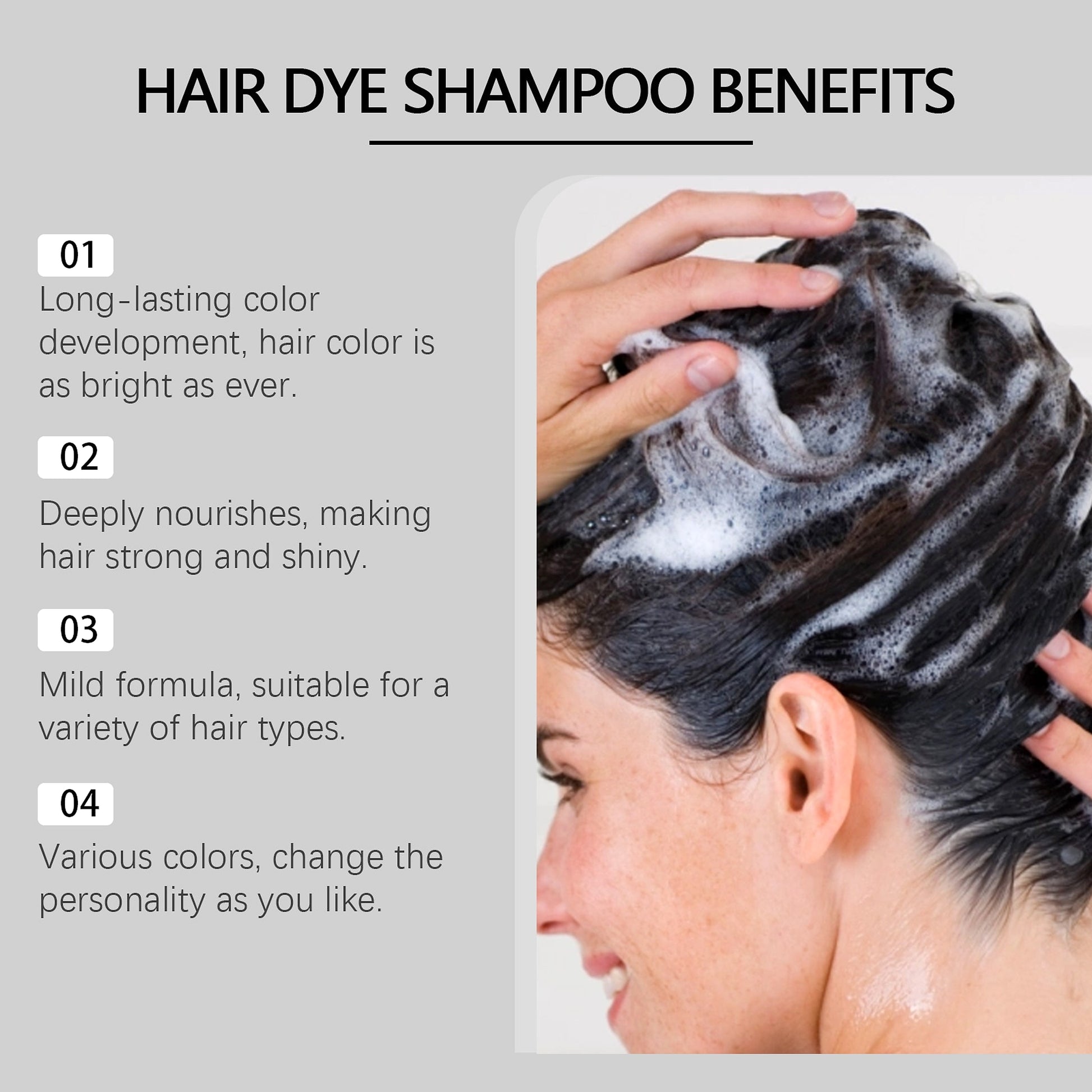 Herbal Color Care Shampoo | Nourishes & Shades | Soft & Lasting Color - enhanced image 6