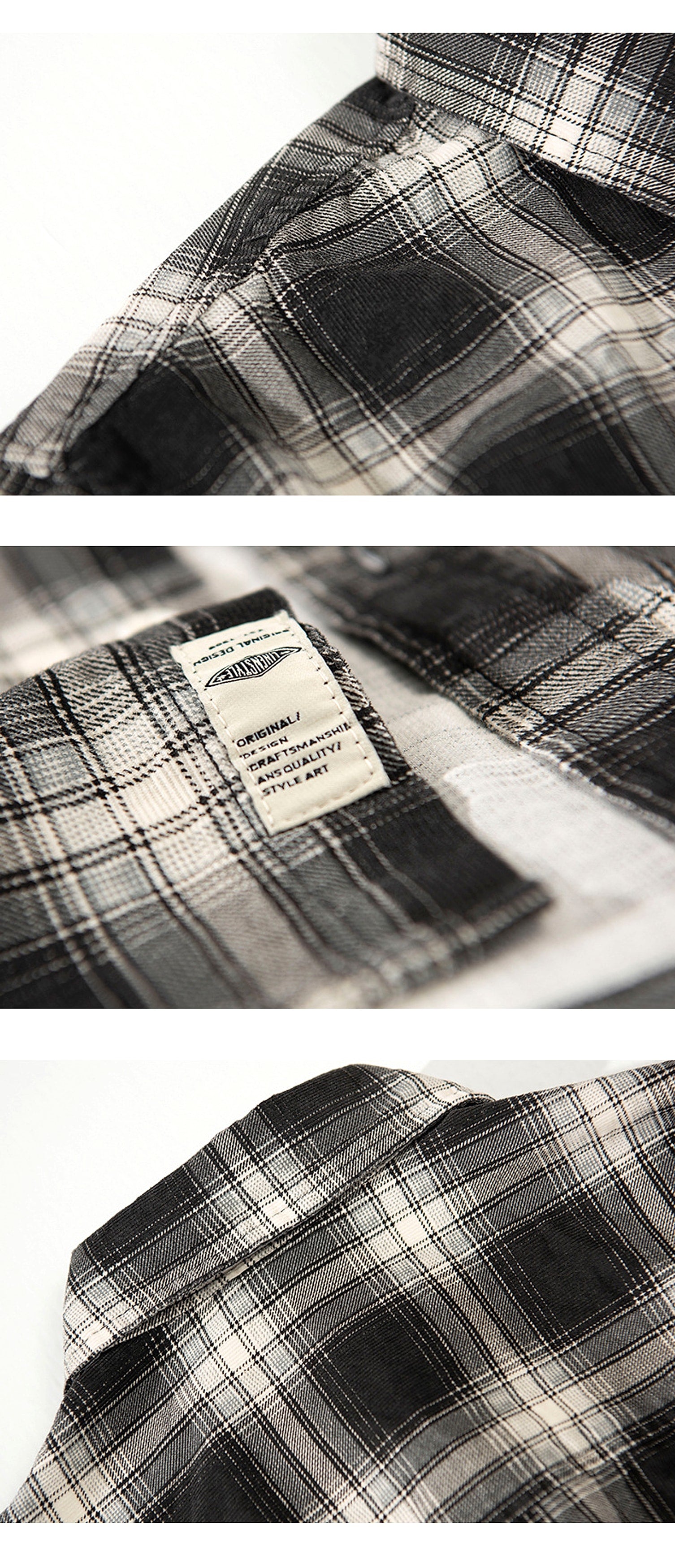 PlaidCraft™ – Pure Cotton Check Shirt for Men - enhanced image 6
