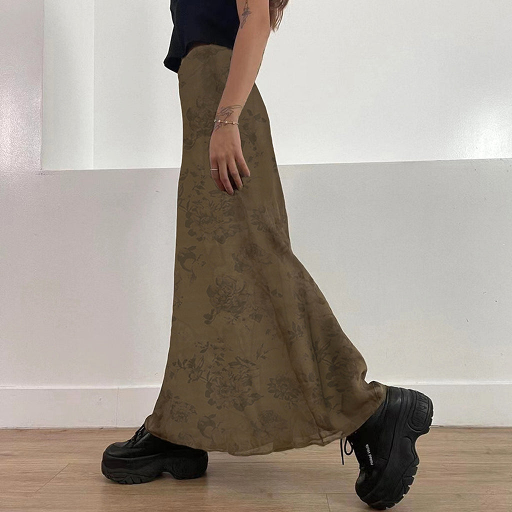 High Waist Slim Printed Street Style Casual Dress - enhanced image 6