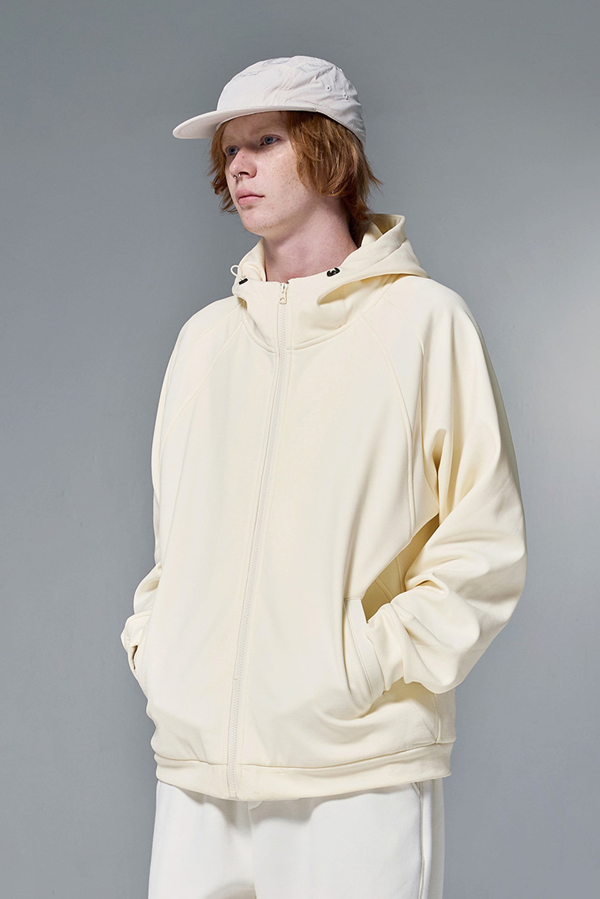Hydrogen Four-sided Elastic Hooded Jacket Zipper Windproof Fleece Sweater - enhanced image 6