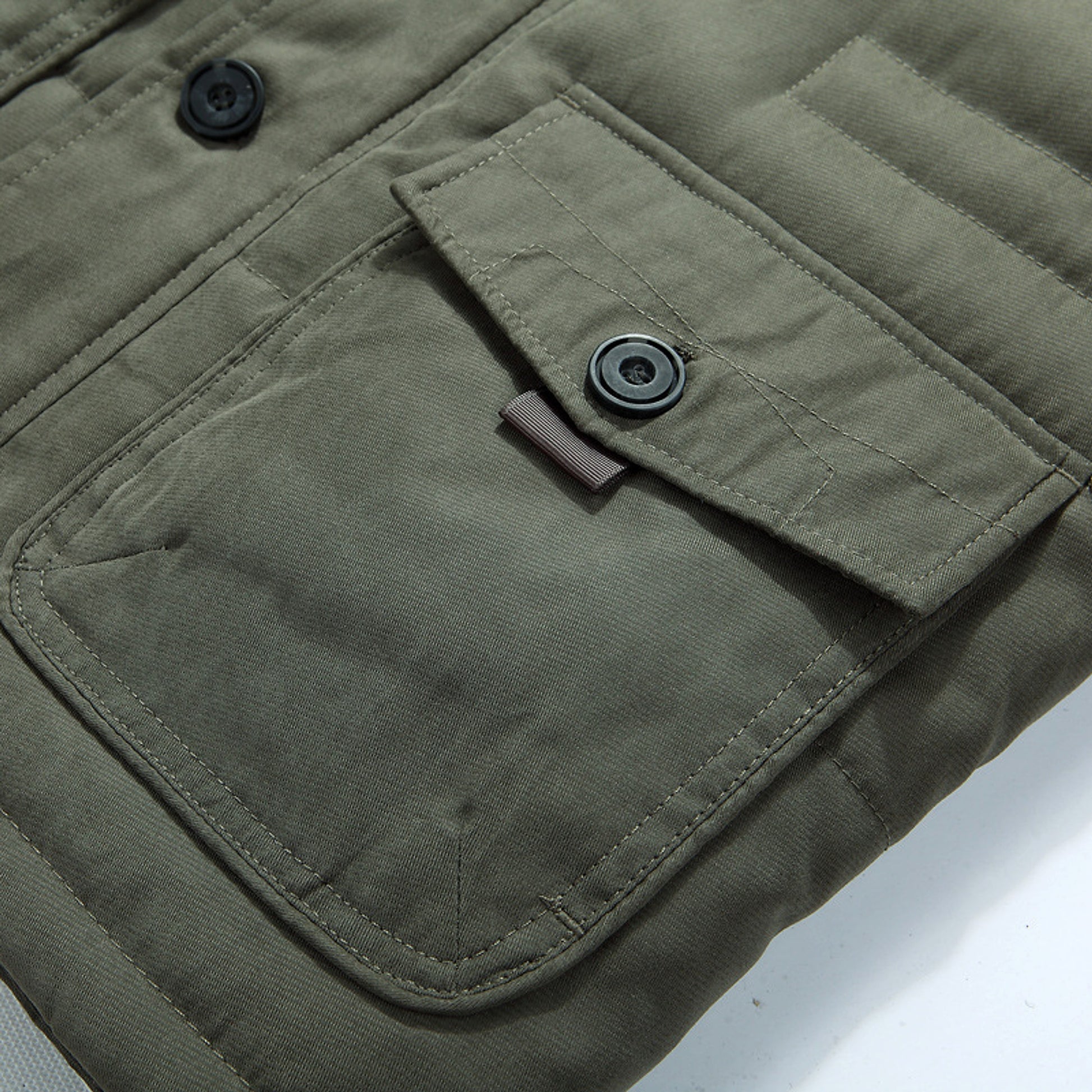Jacket Fleece-lined Thickened Military Coat For Men - enhanced image 6