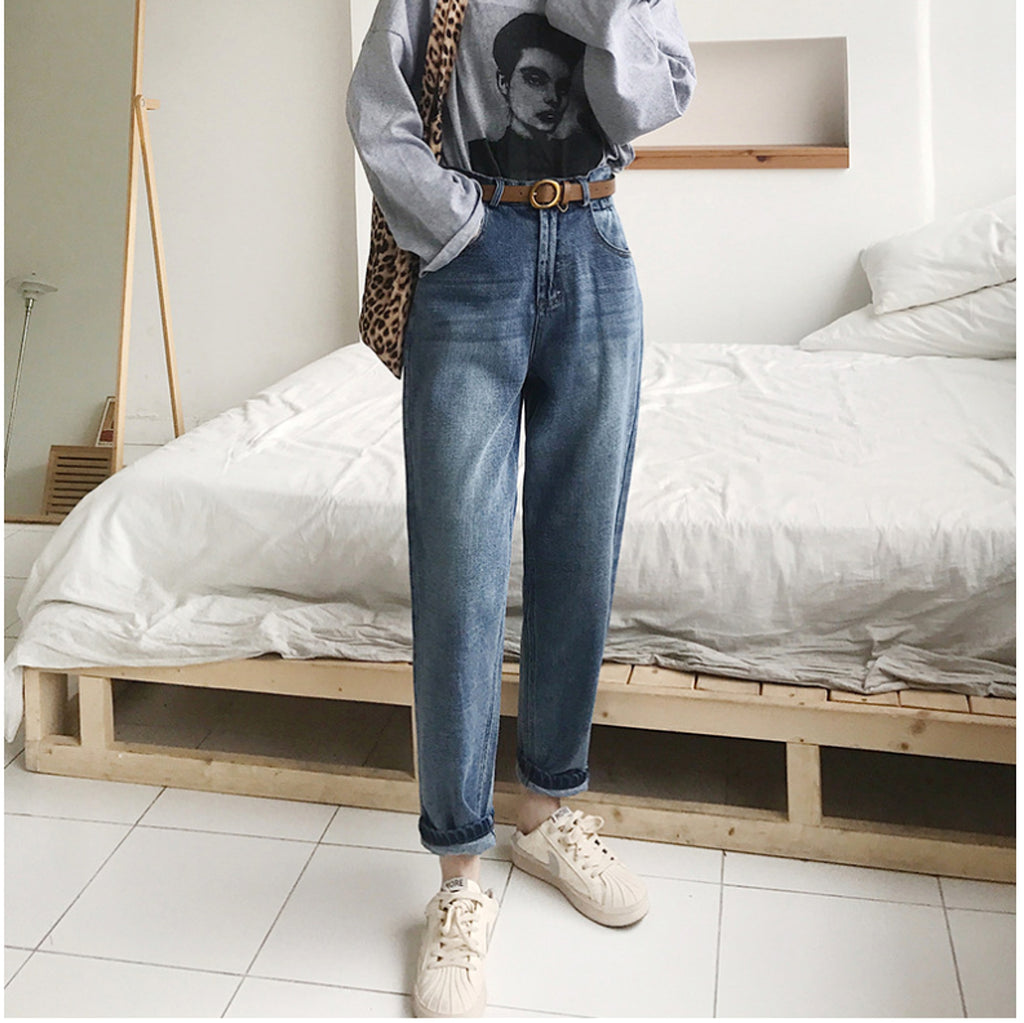 Jeans Women Loose Jean Pants Retro - enhanced image 6