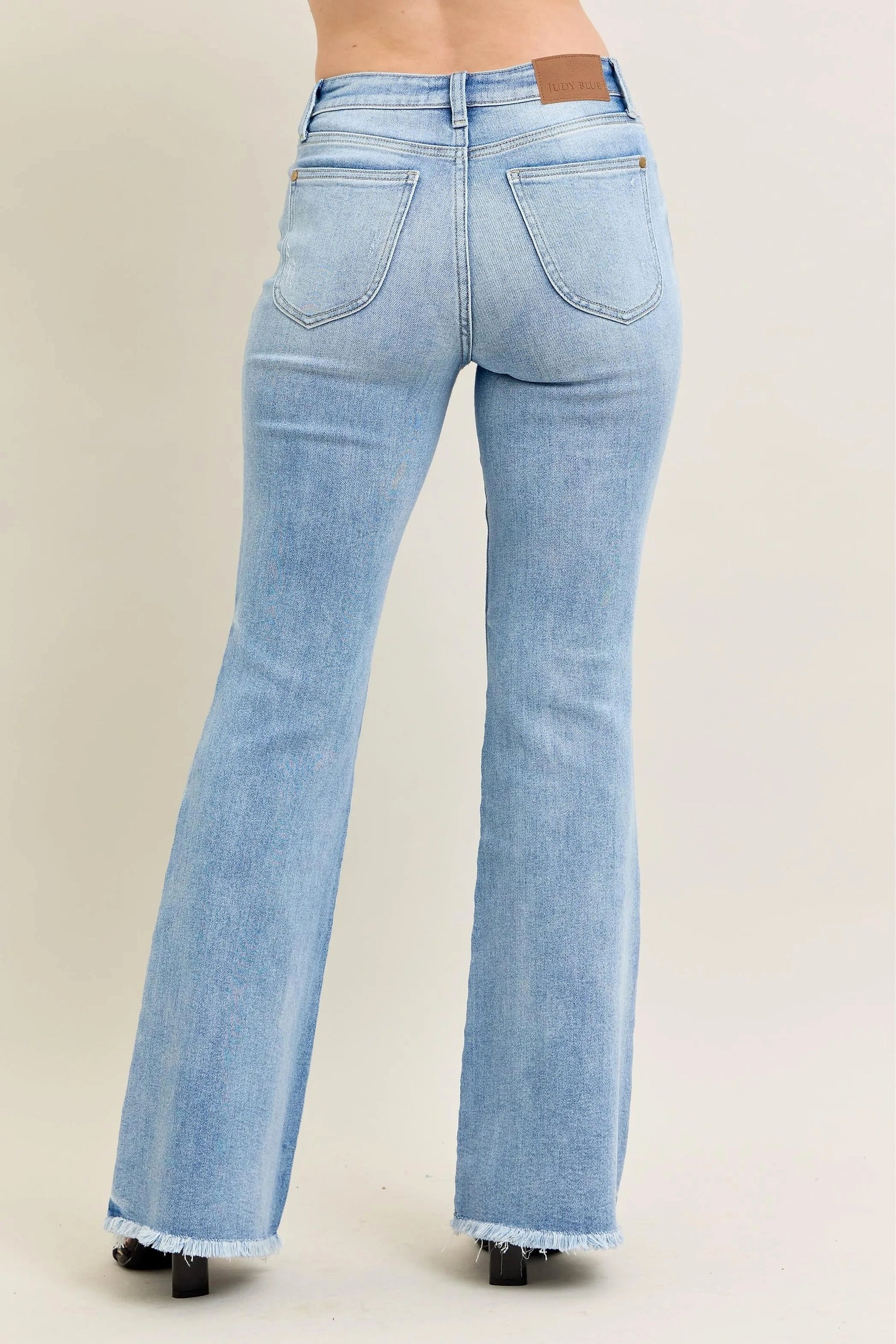 Judy Blue Full Size Hw Flare Jeans W/ Shield Pockets Plus Size - enhanced image 6