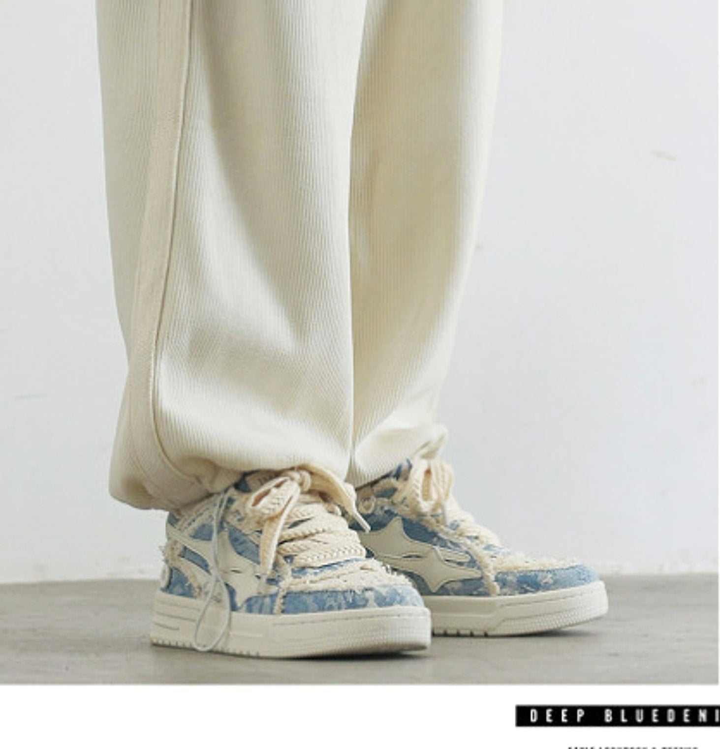 Korean Style Casual Breathable White Shoes Men - enhanced image 6