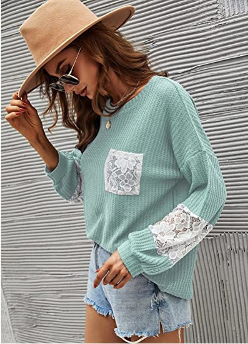Lace Casual Women's Loose Patchwork Easy Matching Knitwear Women Sweater - enhanced image 6