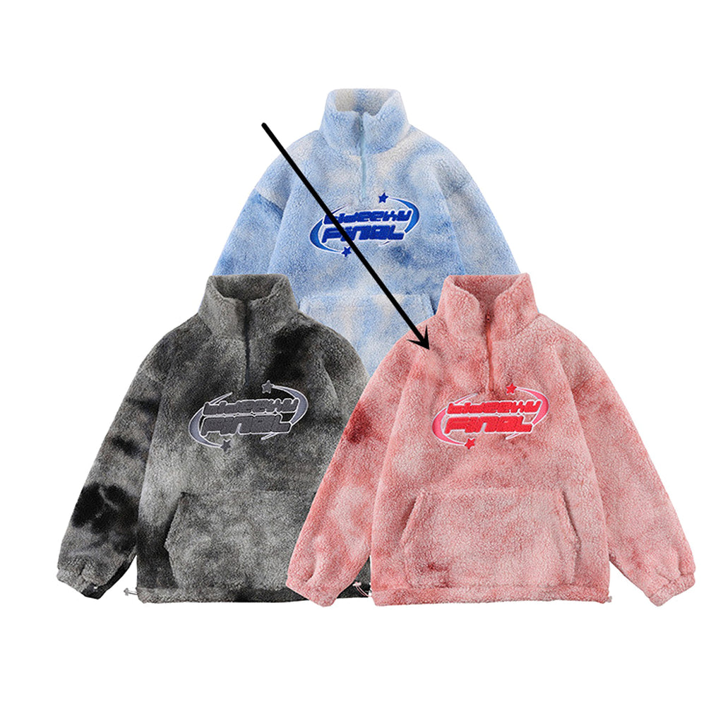Lamb Wool Sweatshirt Coat Loose - enhanced image 6