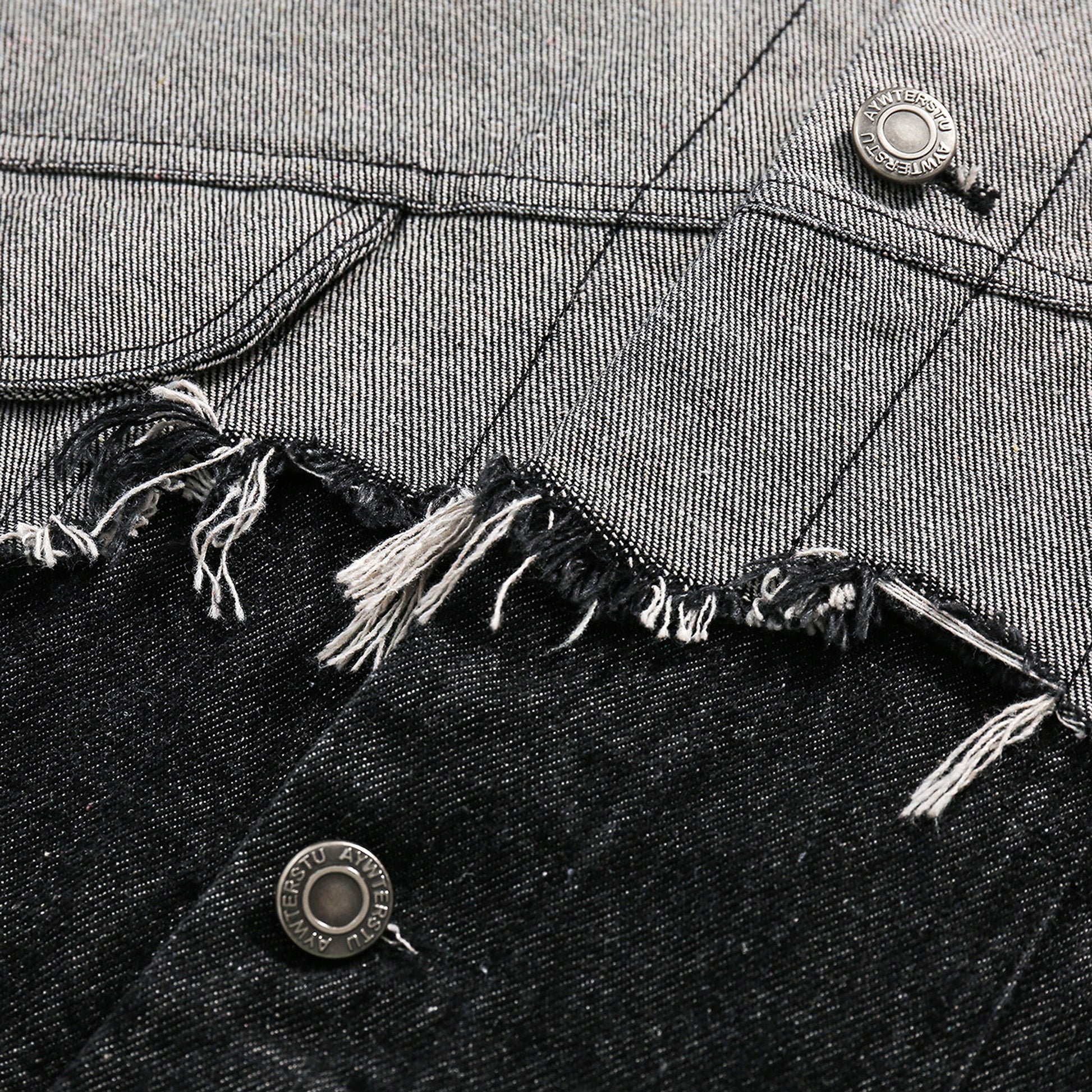 Lapel Denim Jacket For Men And Women - enhanced image 6