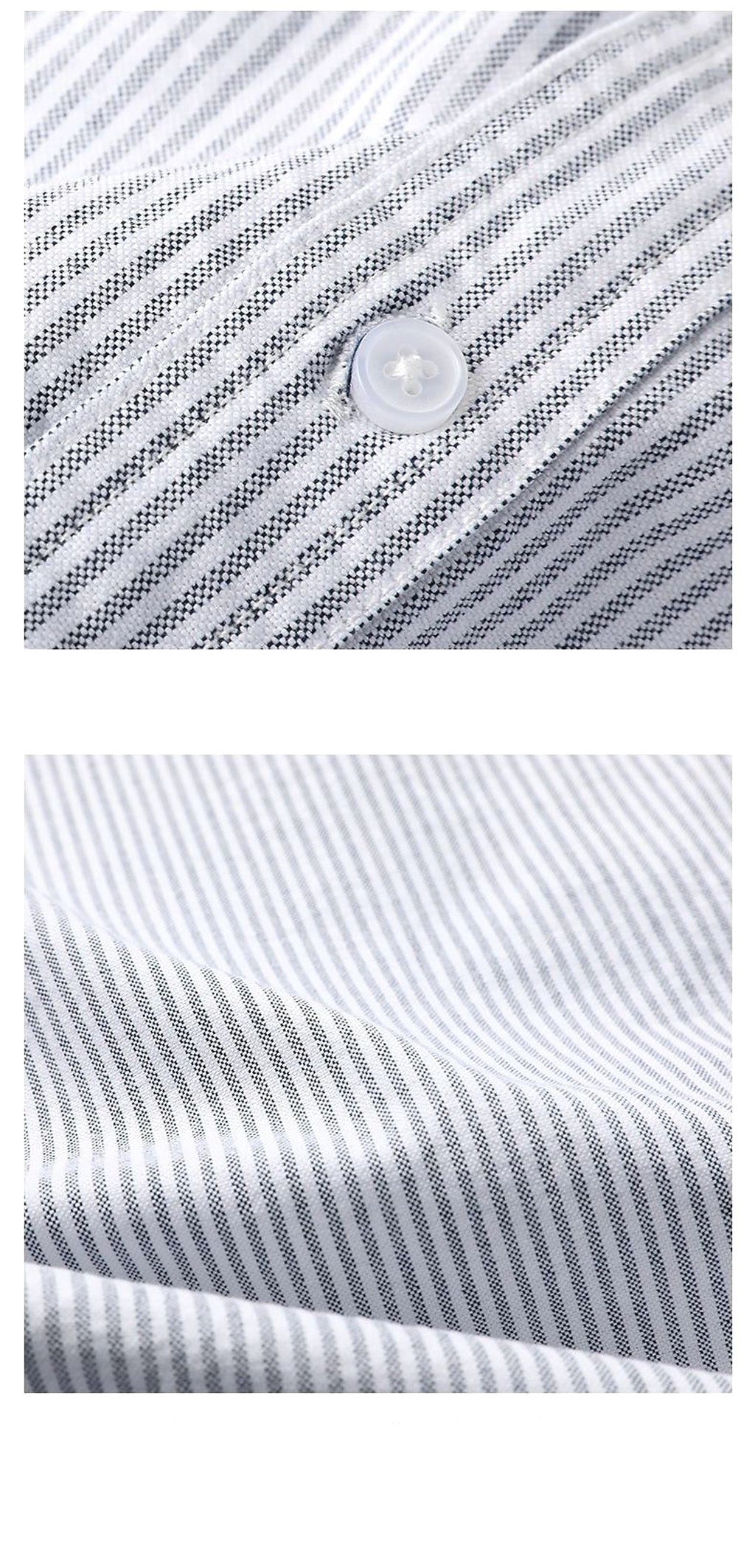 Long Sleeve Cotton Oxford Men's DressShirt - enhanced image 6