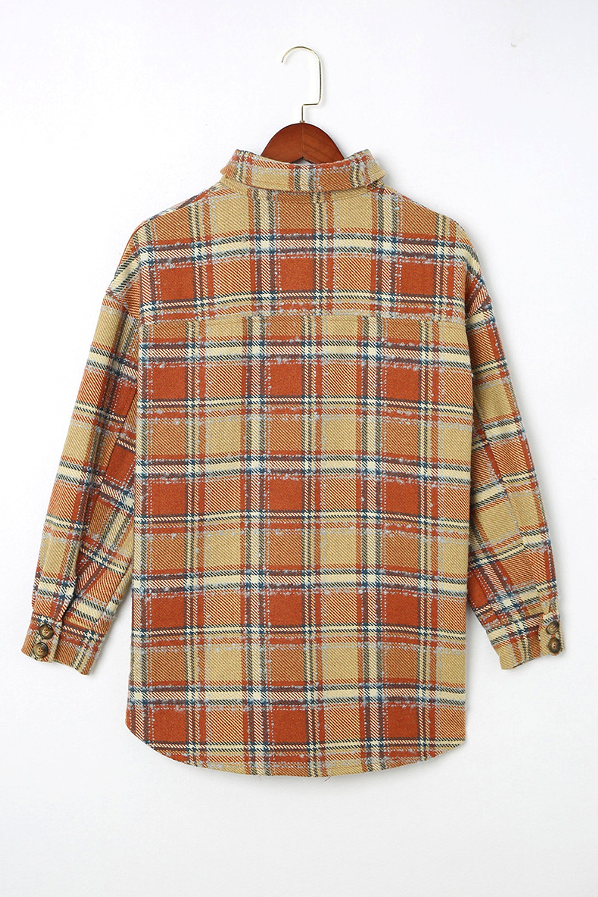 Loose Plaid Coat Women's Fashionable Outerwear Long-sleeved Top jacket - enhanced image 6