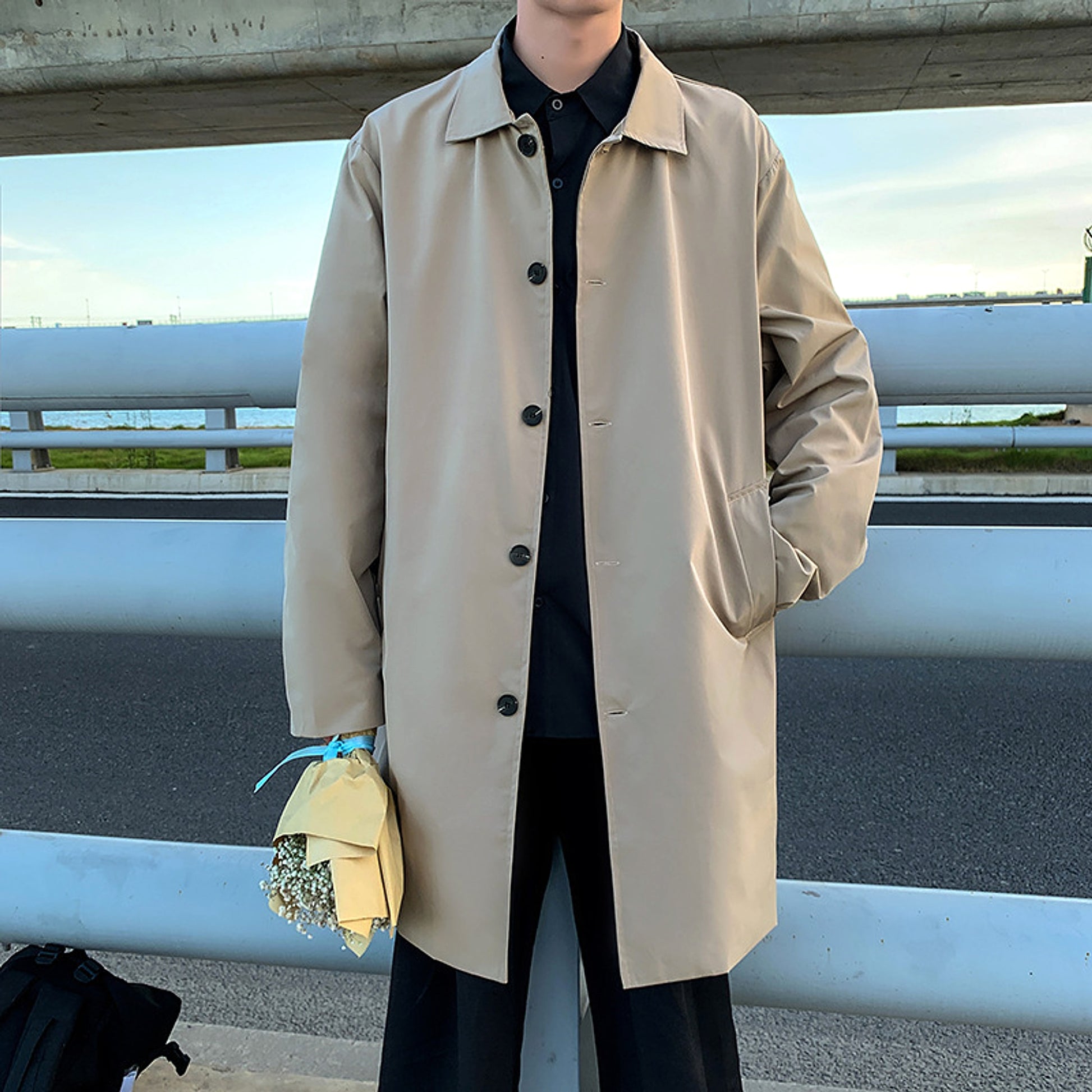 Classic Men's Coat – Urban Chic for Any Season - enhanced image 6