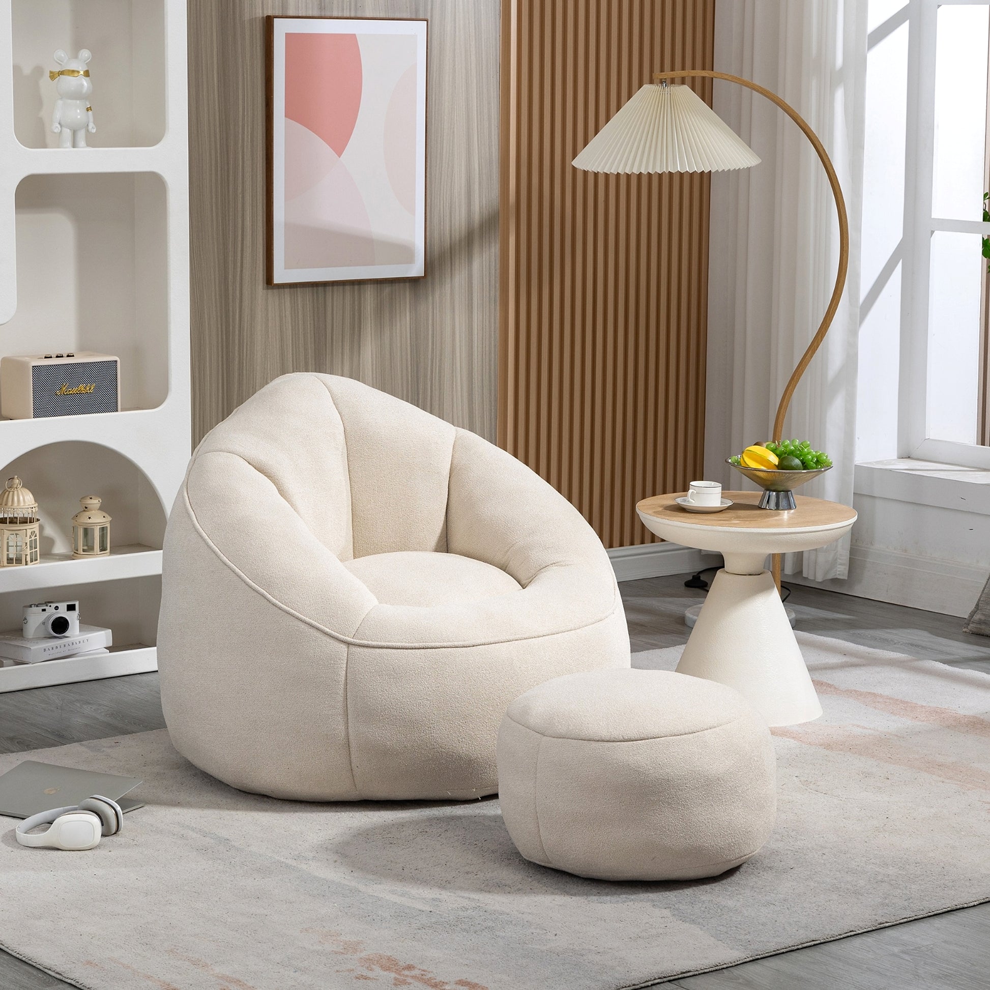 LuneluX_Home – CloudSoft Bean Bag Chair with Footrest - enhanced image 6