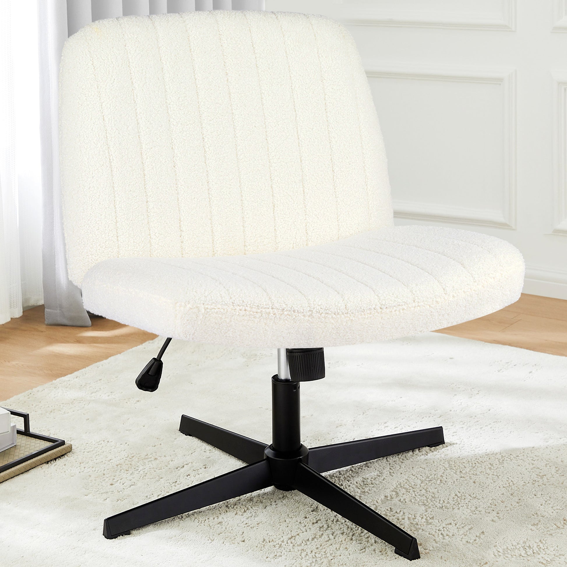 LuneluX_Home – Crossover Armless Swivel Chair - enhanced image 6